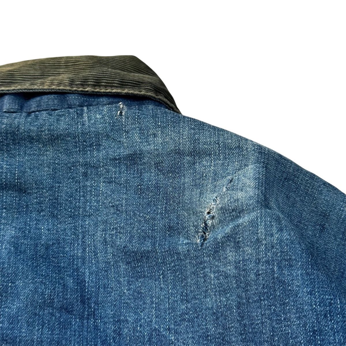 Vintage 70s Sears Work'n Leisure Denim Chore Blanket Distressed Size US L / EU 52-54 / 3 - 6 Thumbnail