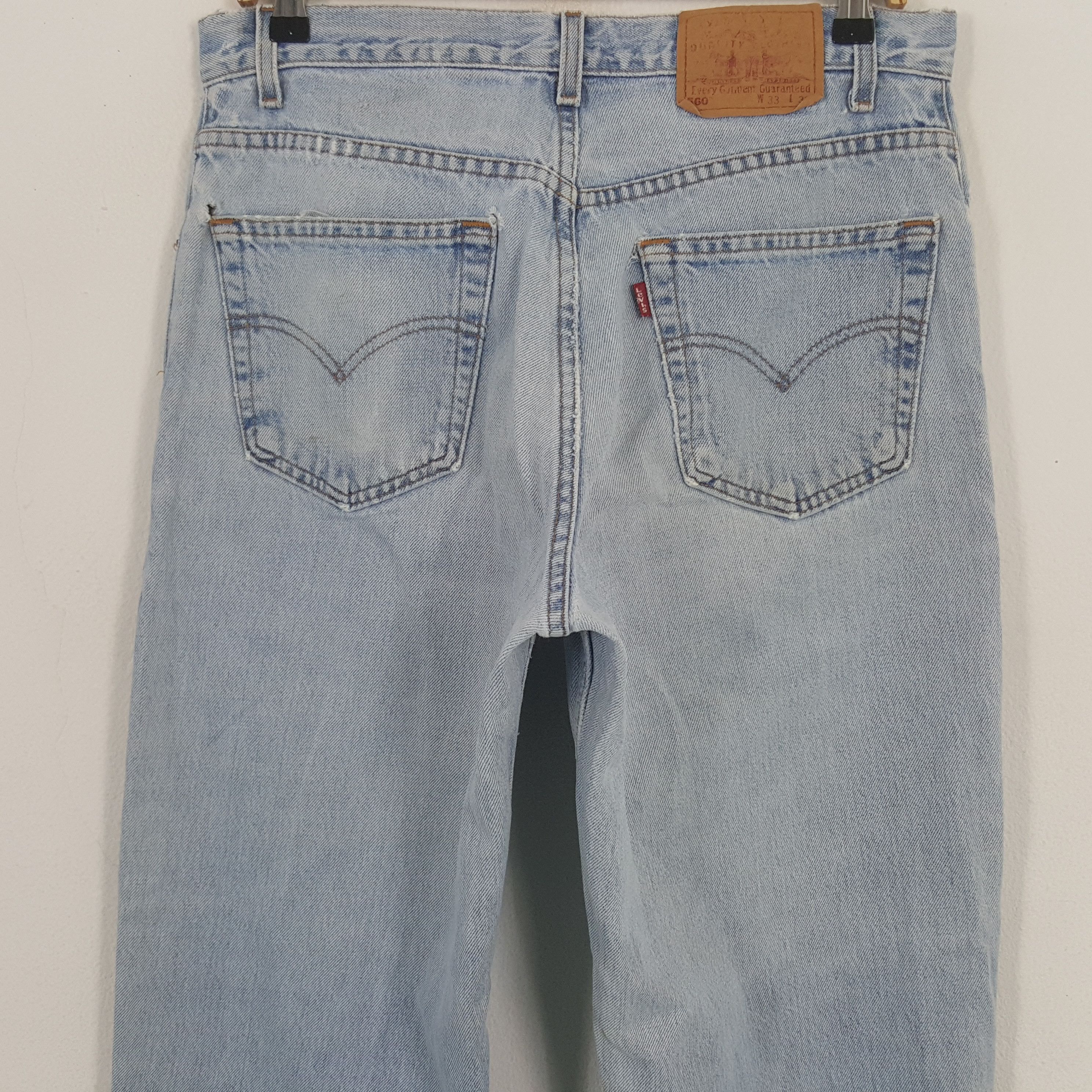 Levi's × Vintage Vintage Levi's 560 Distressed Style Denim Jeans Size US 32 / EU 48 - 5 Thumbnail
