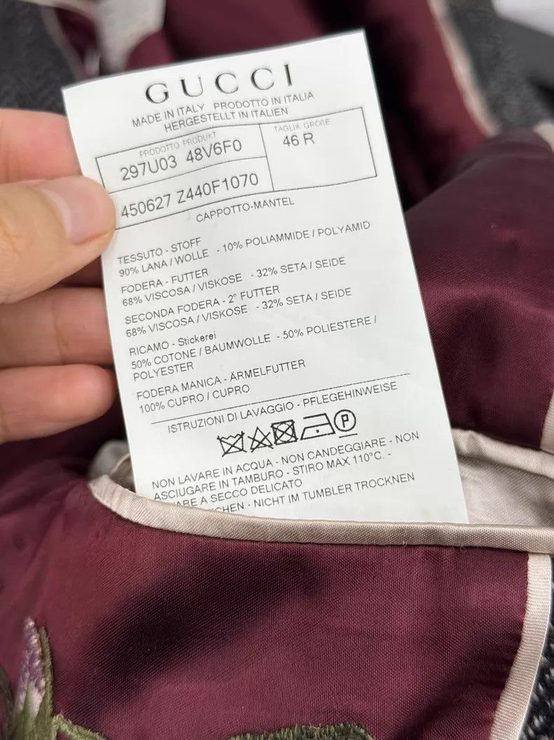 Gucci Gucci Heavy industry golden dragon embroidery double-breas Size US S / EU 44-46 / 1 - 6 Thumbnail