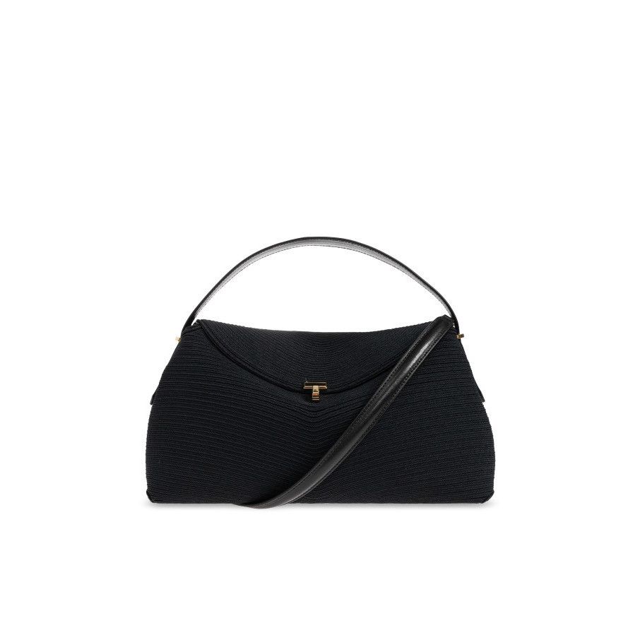 Toteme TOTEME Navy Suede T-lock Cornely Top Handle Bag New & Authen Size ONE SIZE - 1 Thumbnail