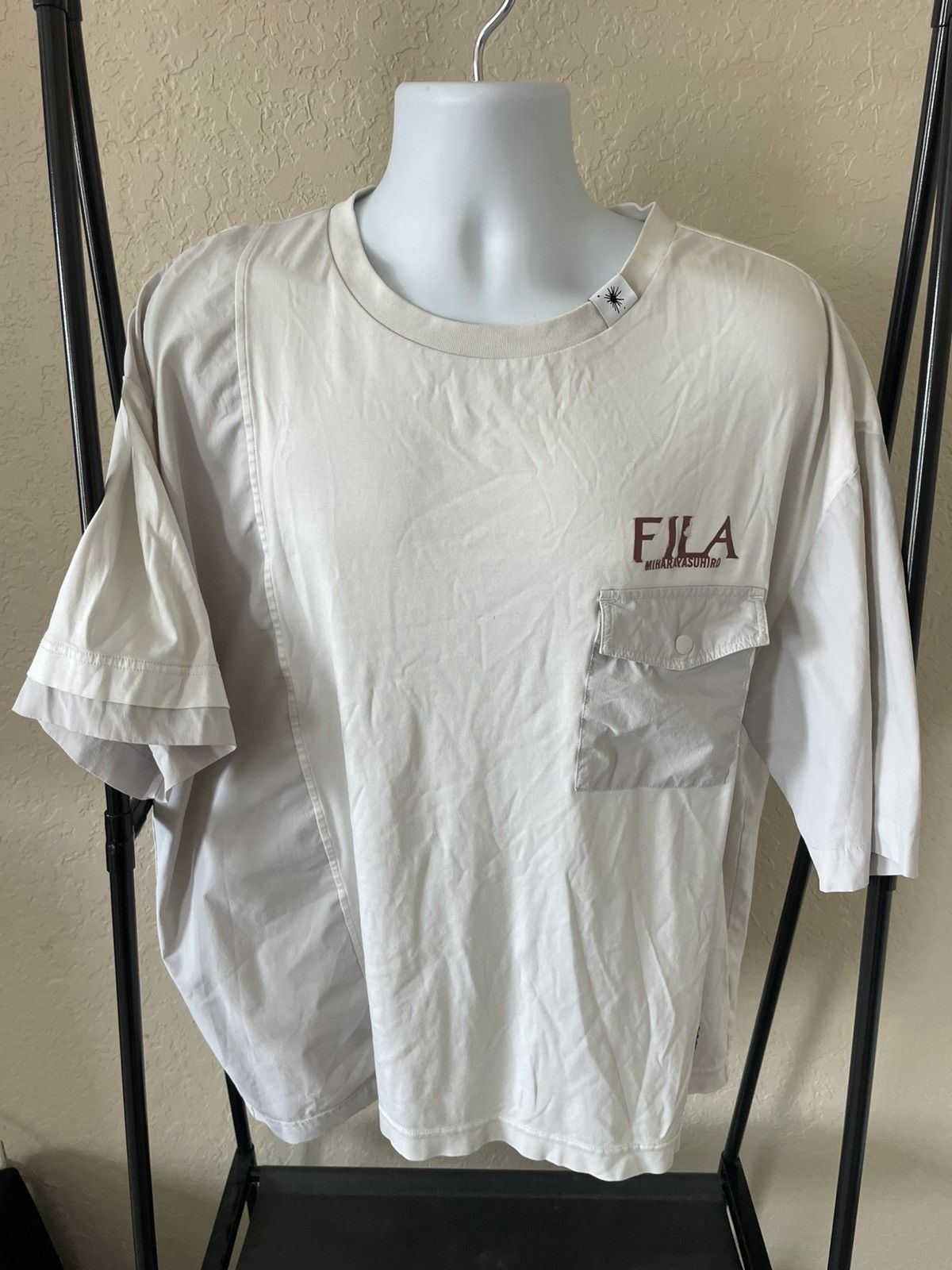 Fila × Maison MIHARA YASUHIRO Fila x Maison Mihara Yashuro 1 Pocket loose Fit SS tee Size US XL / EU 56 / 4 - 1 Thumbnail