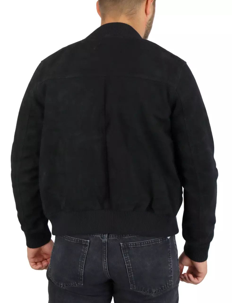 Sandro SANDRO Monaco Jacket Men's XS Suede Goat Leather Bomber Size US XS / EU 42 / 0 - 2 Thumbnail