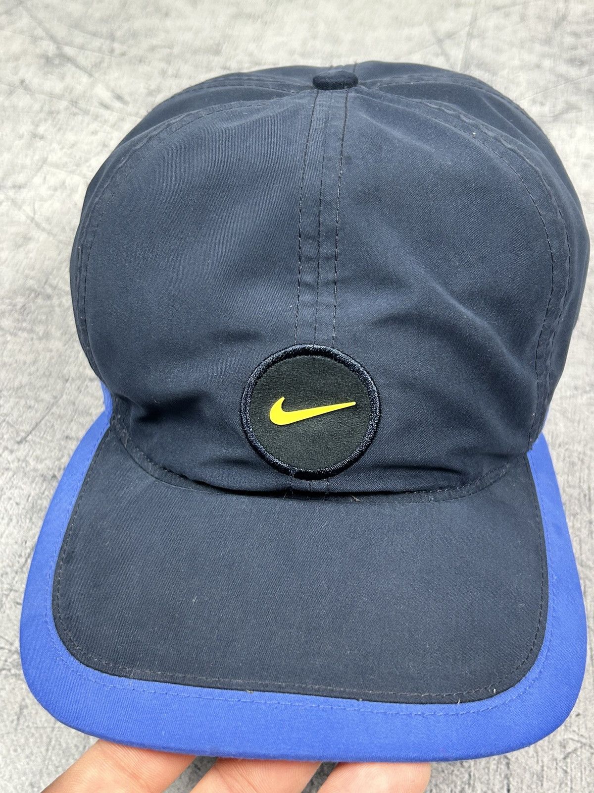 Nike × Vintage Vintage Nike Swoosh Logo Nylon Cap drill y2k alyx Size ONE SIZE - 5 Thumbnail