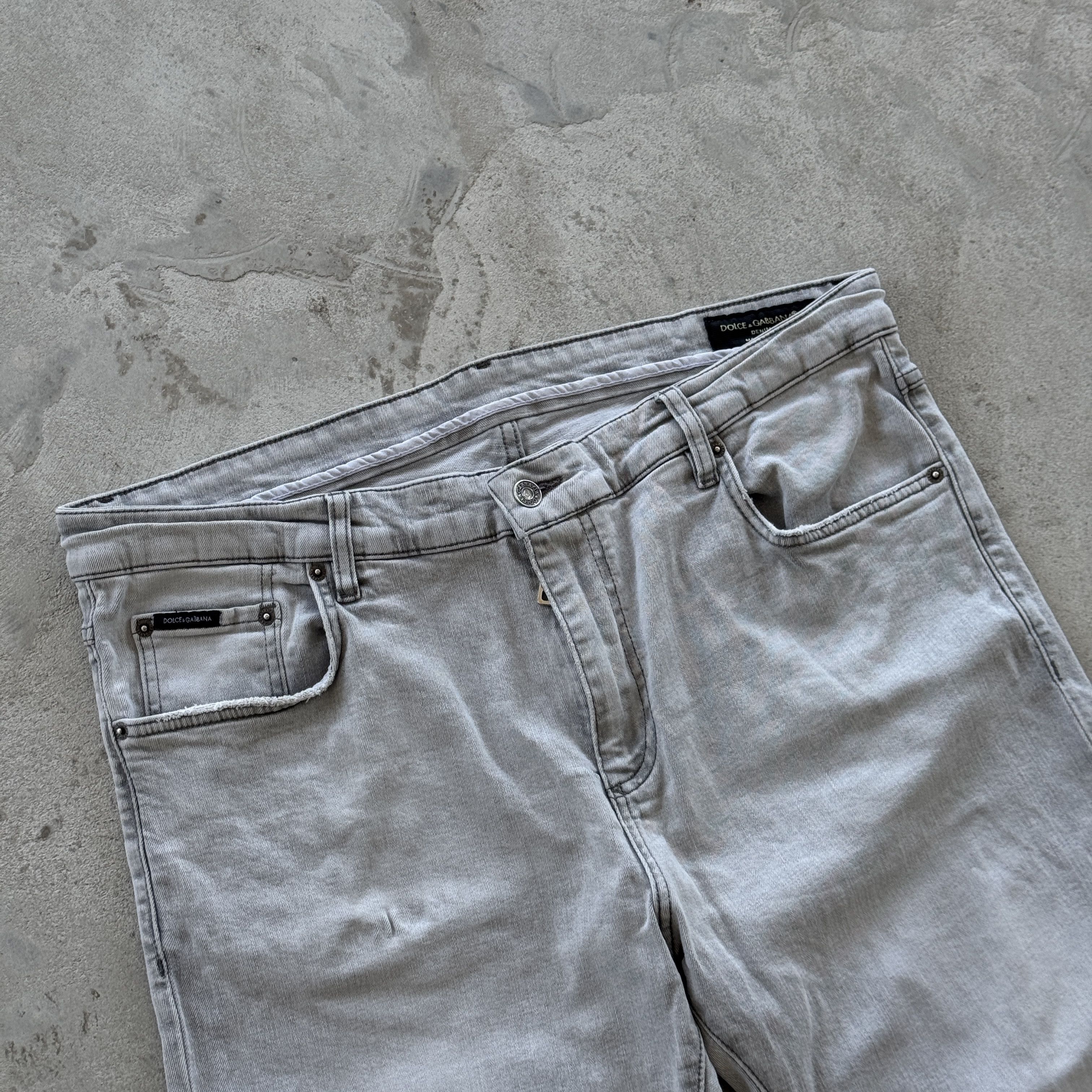 Dolce & Gabbana Dolce Gabbana Grey Denim Stretch Jeans Made In Italy Size 40 Size US 40 / EU 56 - 4 Thumbnail