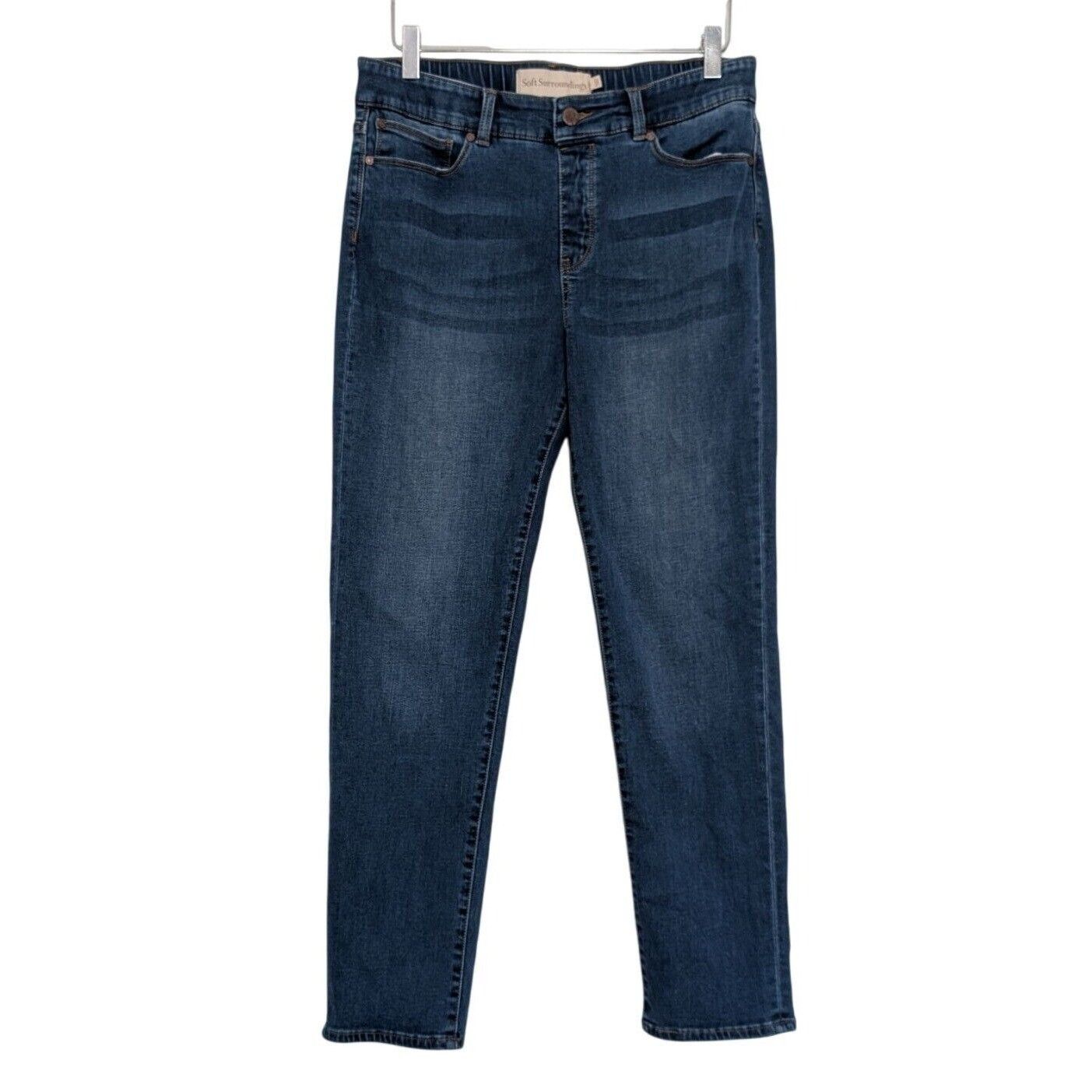 Designer Soft Surroundings Straight Jeans Womens Size Medium Blue Size 30" / US 8 / IT 44 - 1 Thumbnail