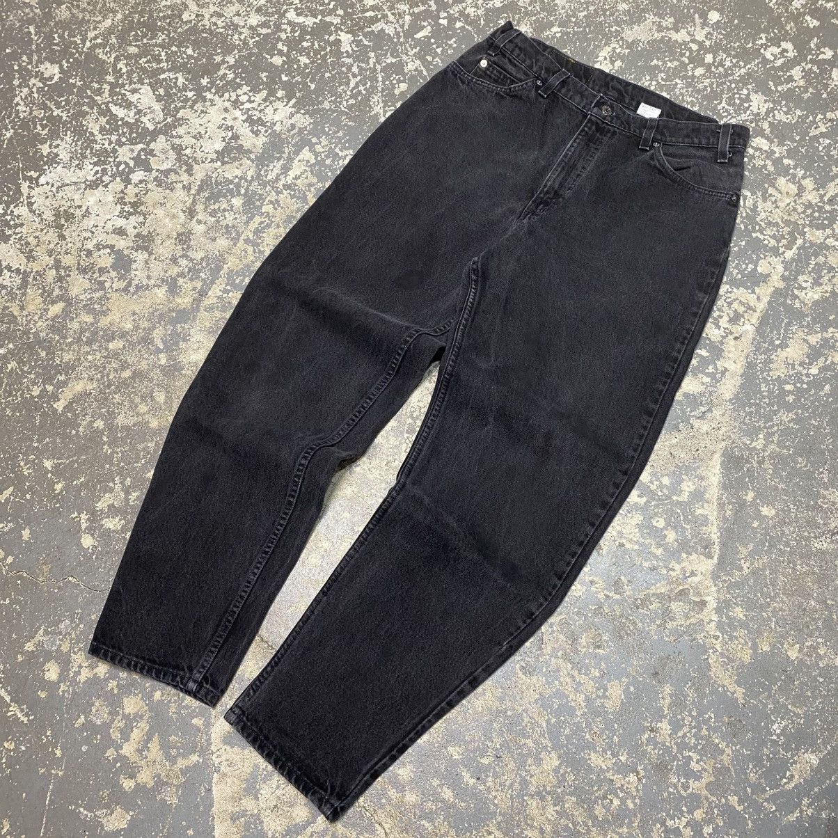 Other Vintage Levi’s 560 Baggy Fit Black Orange Tab Denim Jeans Size US 33 - 6 Thumbnail