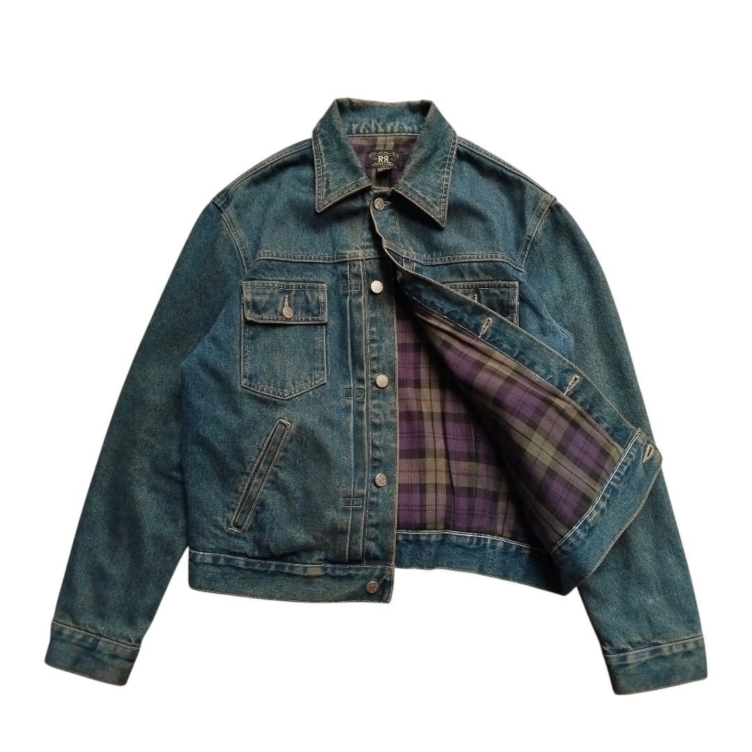 RRL Ralph Lauren buckle back denim jackets