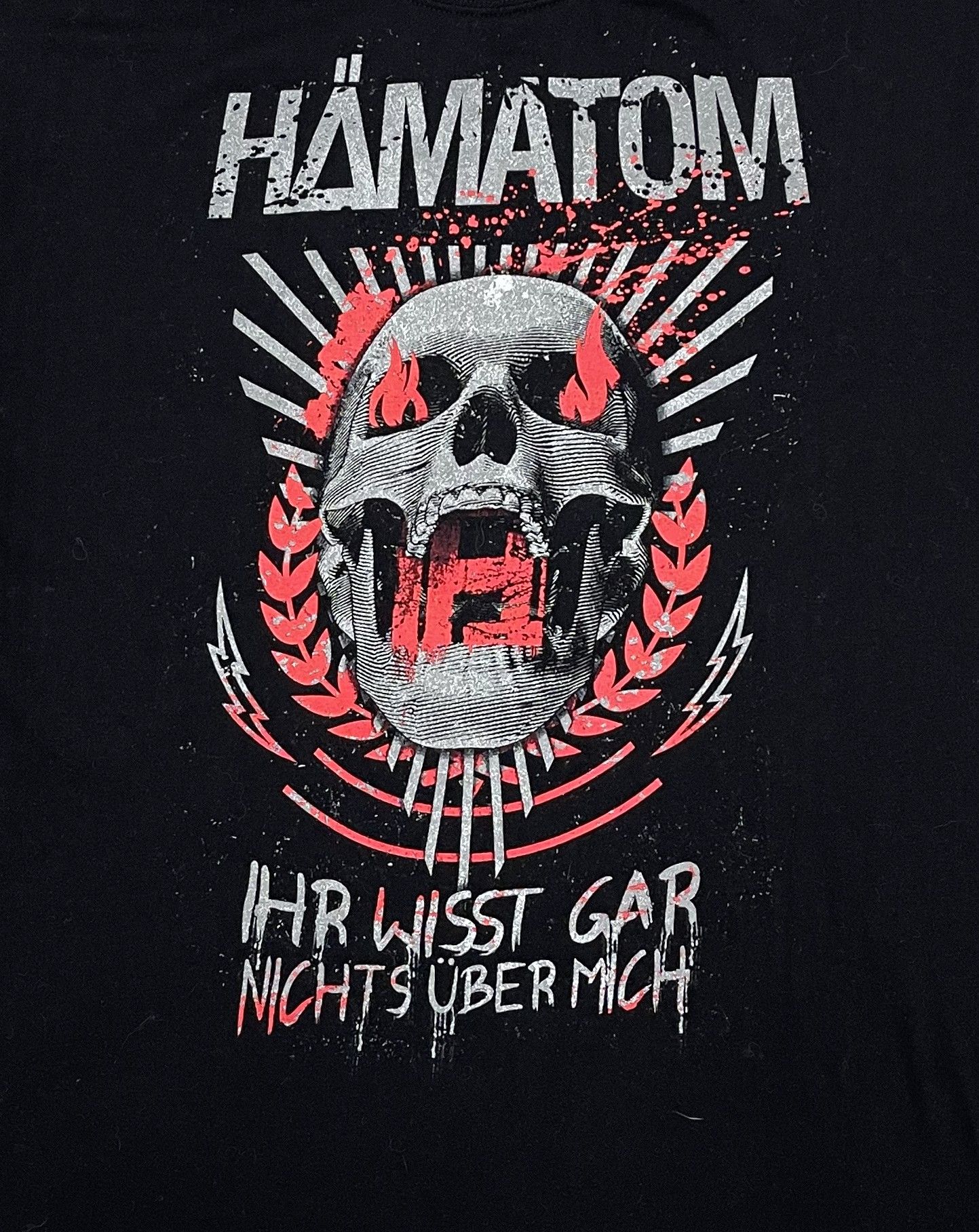Vintage Skull Y2K German Hamaton T-Shirt Size US M / EU 48-50 / 2 - 2 Thumbnail