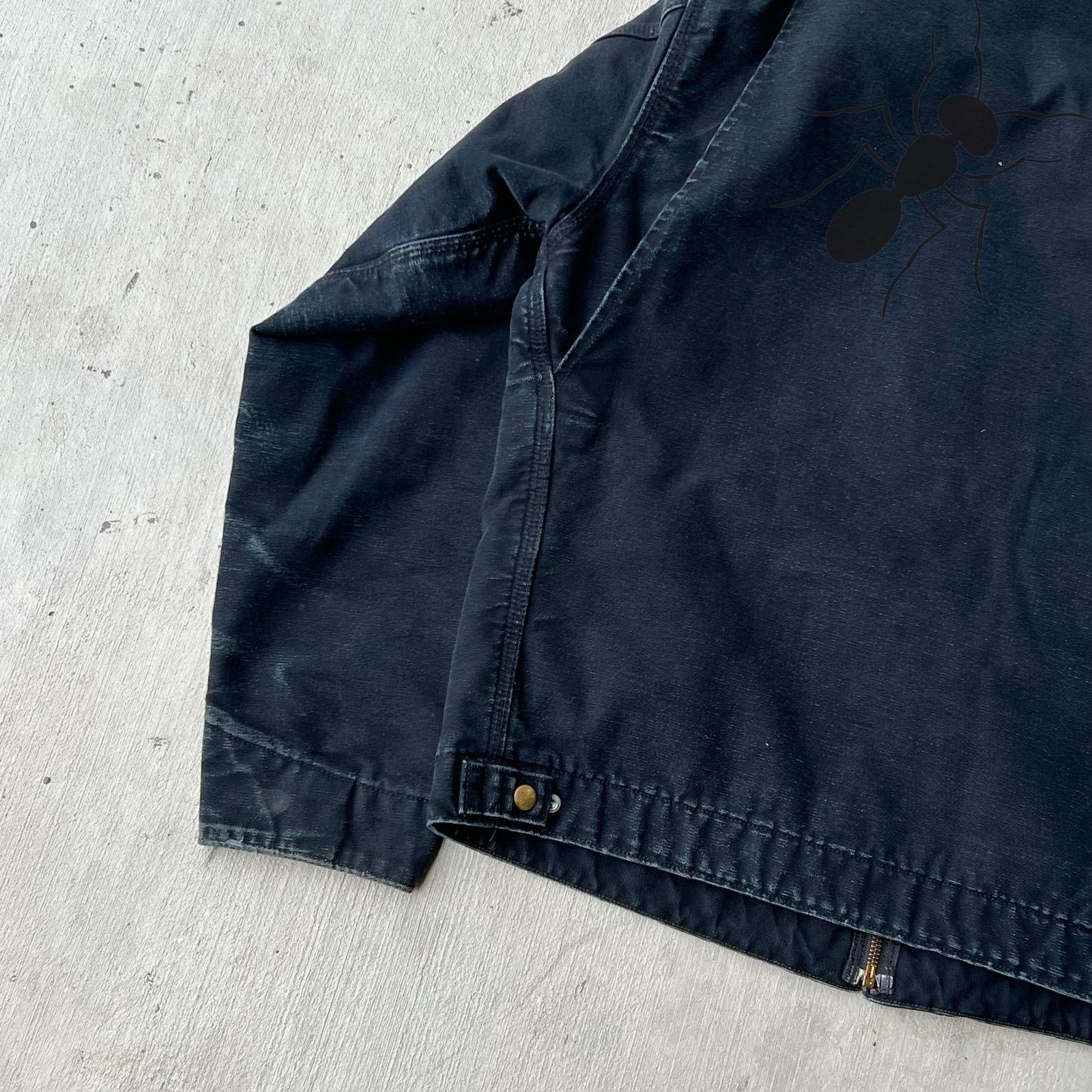 Carhartt × Vintage Carhartt J01 BLK faded black detroit work wear jacket Size US L / EU 52-54 / 3 - 14 Thumbnail