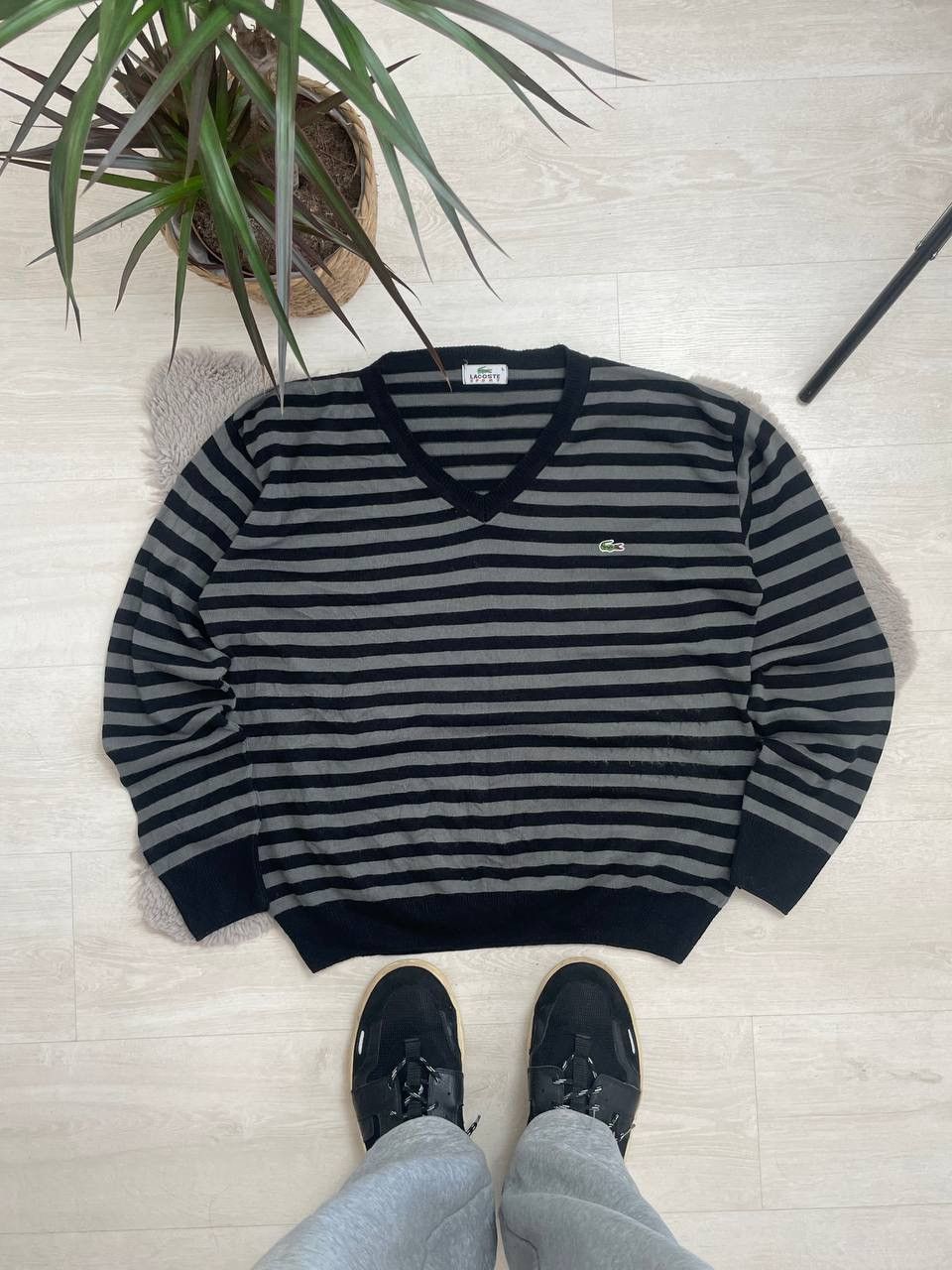 Lacoste × Vintage Lacoste Vintage Sweater Knit Center Logo Y2K Size US L / EU 52-54 / 3 - 1 Thumbnail
