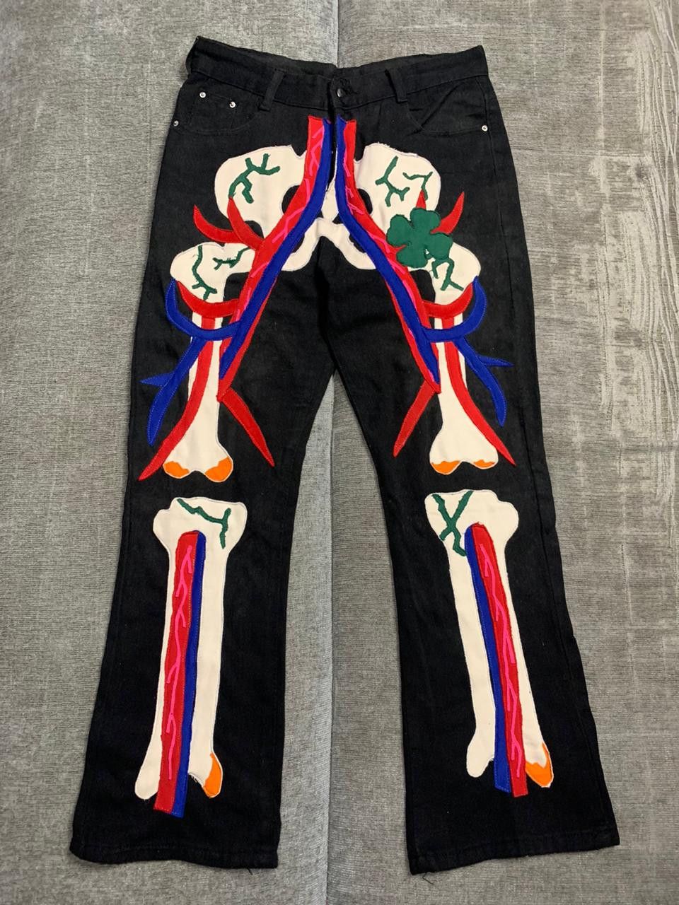 Zara Zara Cloverleaf Rework Pants hand made product Size US 32 / EU 48 - 1 Thumbnail
