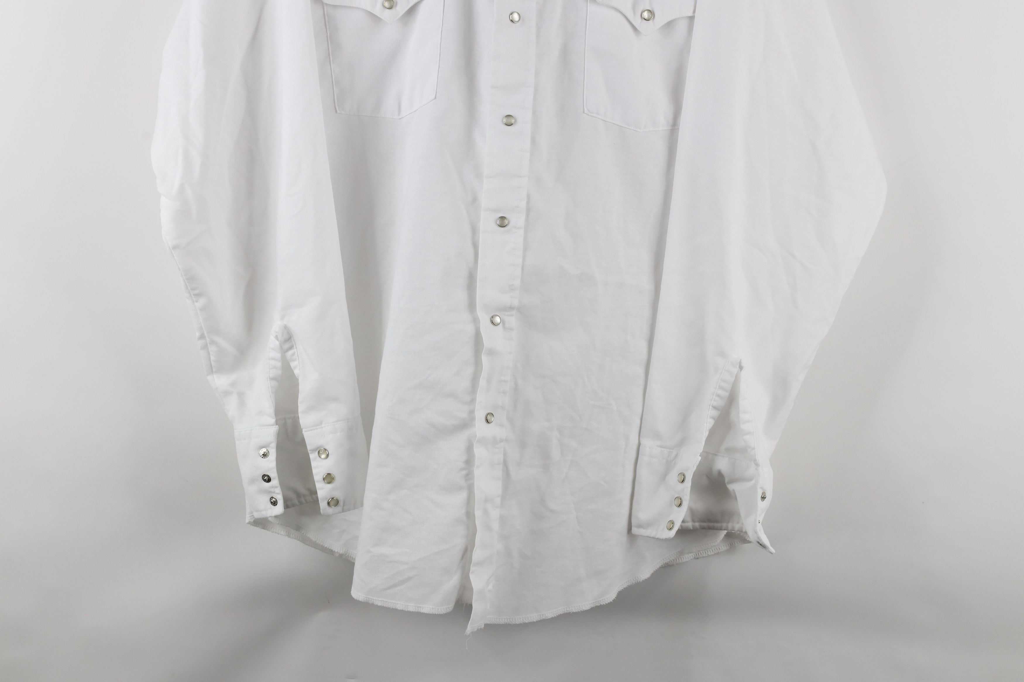 Vintage Vintage 90s Rockabilly Rodeo Snap Button Shirt White USA Size US M / EU 48-50 / 2 - 3 Thumbnail