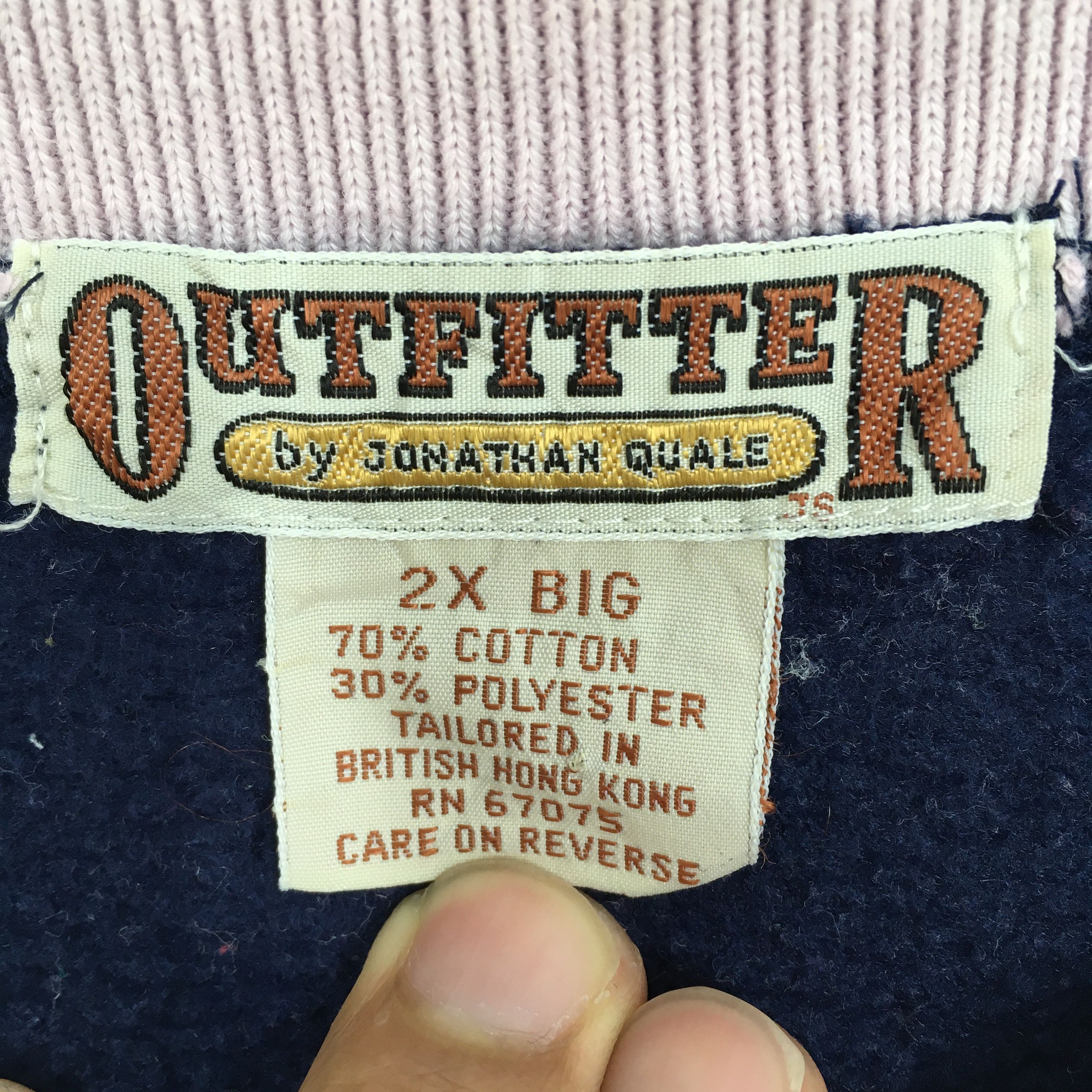 Vintage Vintage 90s Outfitter Hike Blue Sweatshirt XXLarge Size US XXL / EU 58 / 5 - 3 Thumbnail