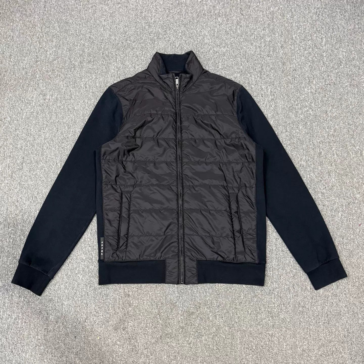 Prada Prada Black Nylon Color Block Jacket XL 95New Size US XL / EU 56 / 4 - 1 Thumbnail