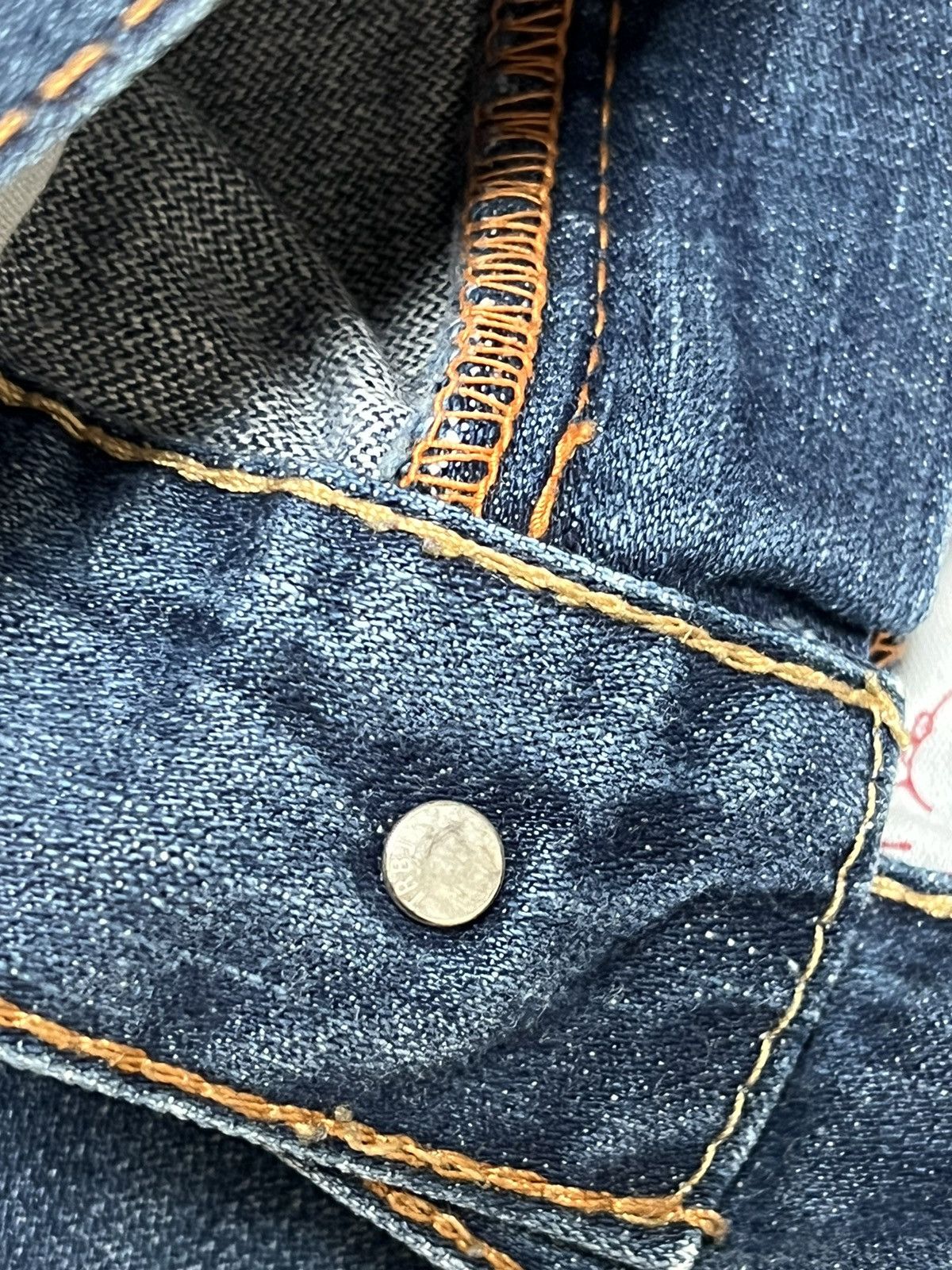 True Religion Vintage True Religion Baggy Fit Wide Leg Flared Jeans 34x33 Size US 34 / EU 50 - 10 Thumbnail