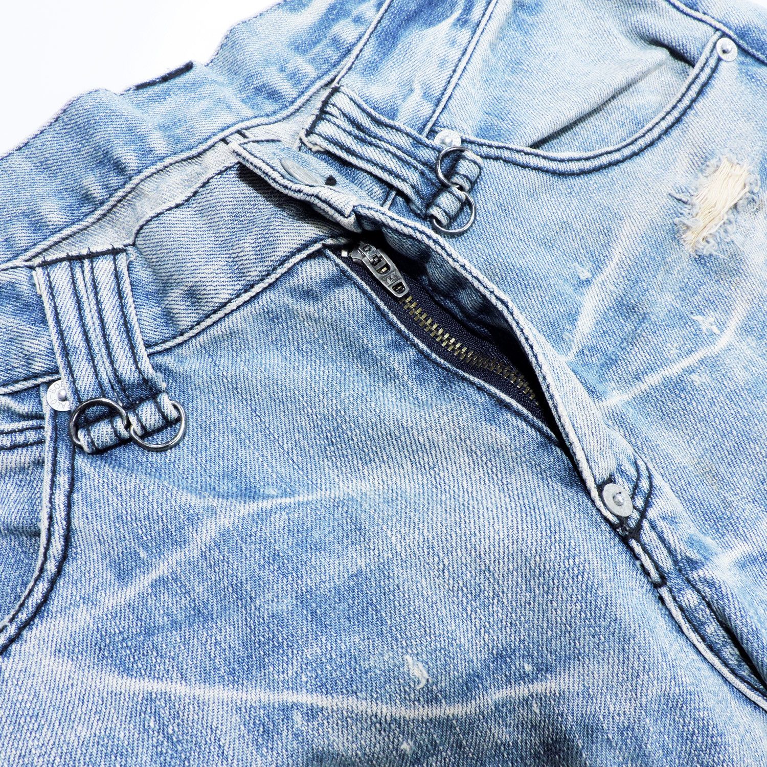 BUFFALO BOBS BUFFALO BOBS DISTRESSED DIAMOND MARKS DENIM LONG PANTS Size US 31 - 9 Thumbnail