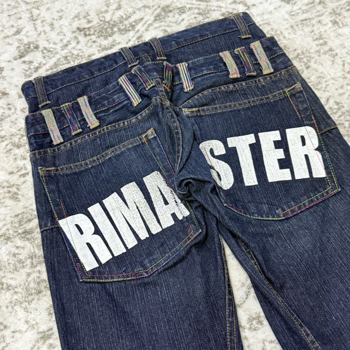 Japanese Brand 2000s Rimaster Japan Double Waist Twisted Seam Jeans Size US 30 / EU 46 - 5 Thumbnail