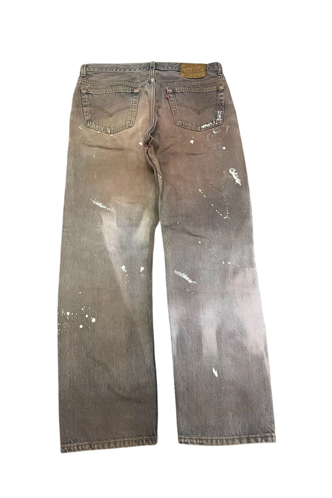 Levi's Vintage Clothing 90s LEVIS 501xx DISTRESSED JEANS SPLASHED PAINT RARE Size US 31 - 2 Thumbnail