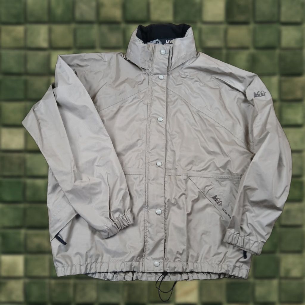 Vintage REI Elements Jacket Womens XL Gray Hooded Full Zip Jacket Size XL / US 12-14 / IT 48-50 - 1 Thumbnail