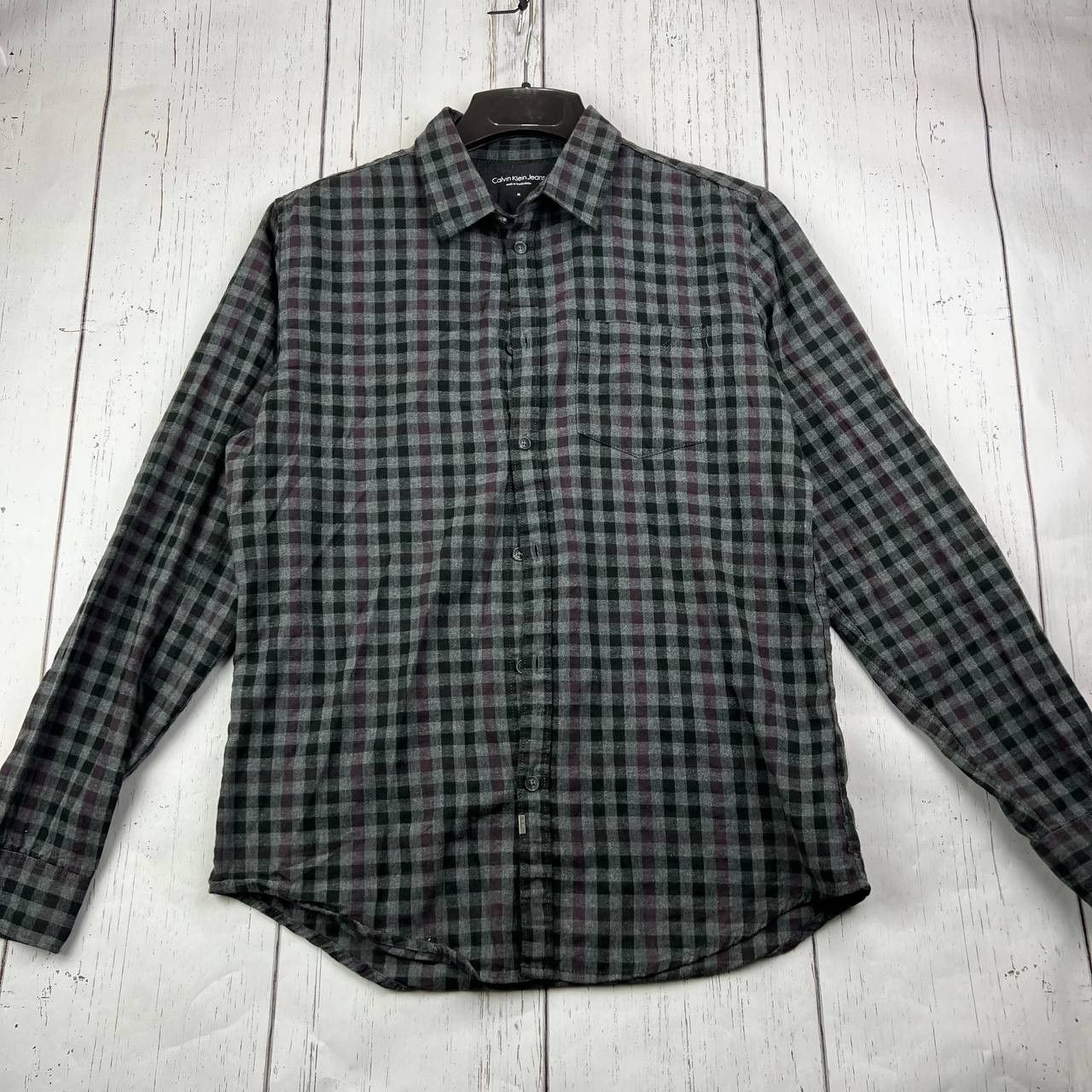 Calvin Klein Calvin Klein Jeans Medium Plaid Long Sleeve Shirt Men Size US M / EU 48-50 / 2 - 1 Thumbnail