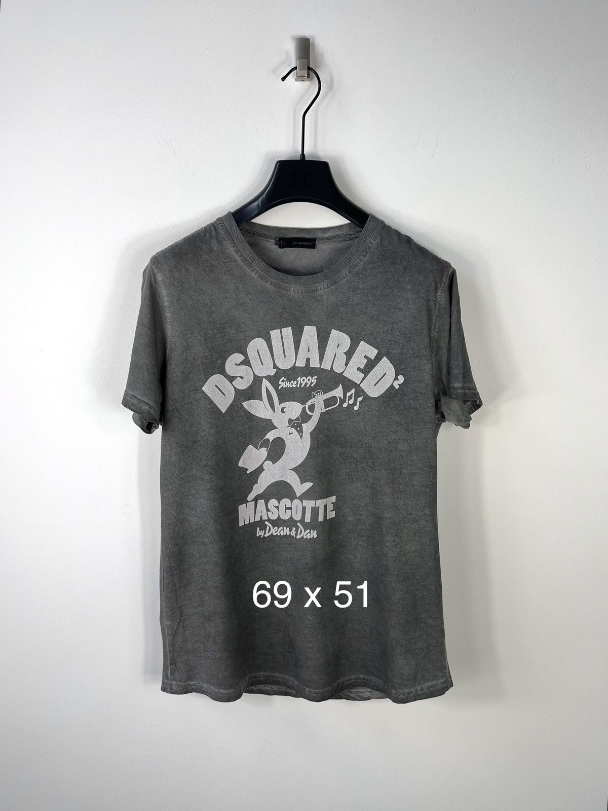 Dsquared2 Dsquared2 Rabbit Mascotte T-shirt Washed Grey Luxury Rare Size US M / EU 48-50 / 2 - 2 Thumbnail
