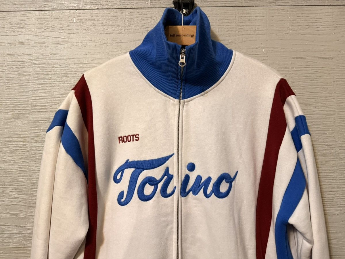 Roots Vintage Roots Torino White and Blue Zip Up Jacket Size US M / EU 48-50 / 2 - 4 Thumbnail