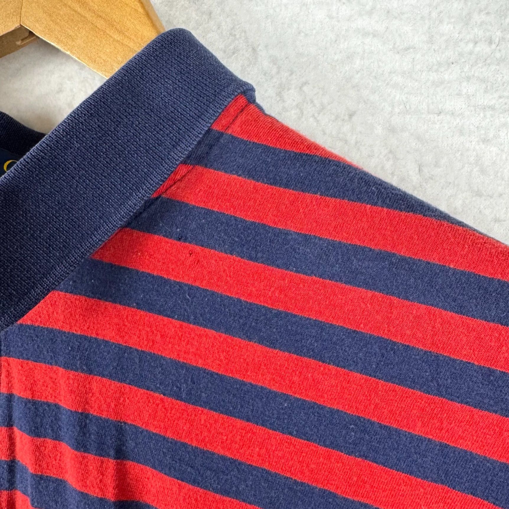 Polo Ralph Lauren Polo Ralph Lauren Shirt Polo Knit Short Sleeve Striped Blue Red Classic Fit XL Men's Shirt Size US XL / EU 56 / 4 - 4 Thumbnail