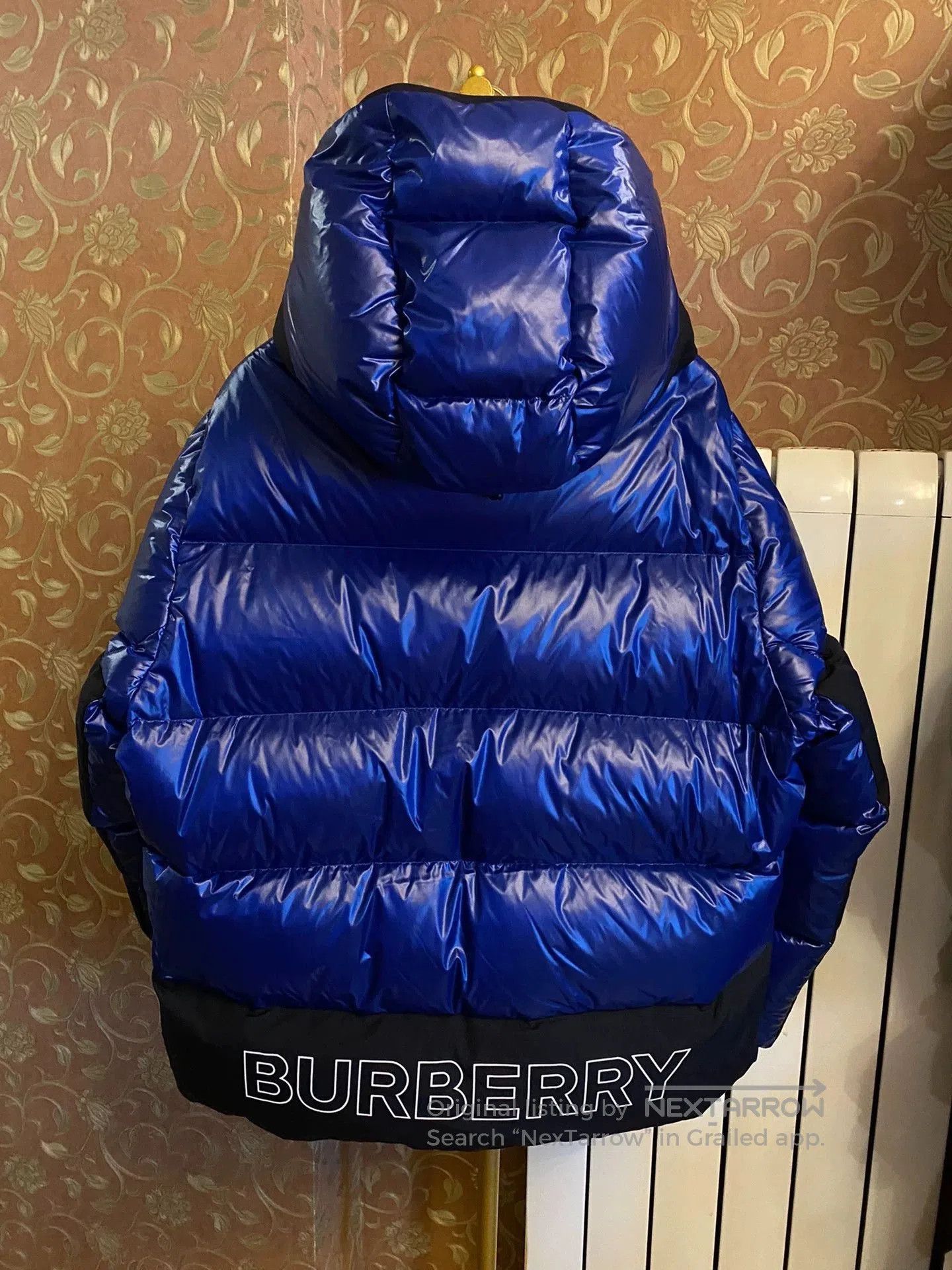 Burberry Blue Puffer Jacket with Hood, Size M. Size US M / EU 48-50 / 2 - 3 Thumbnail