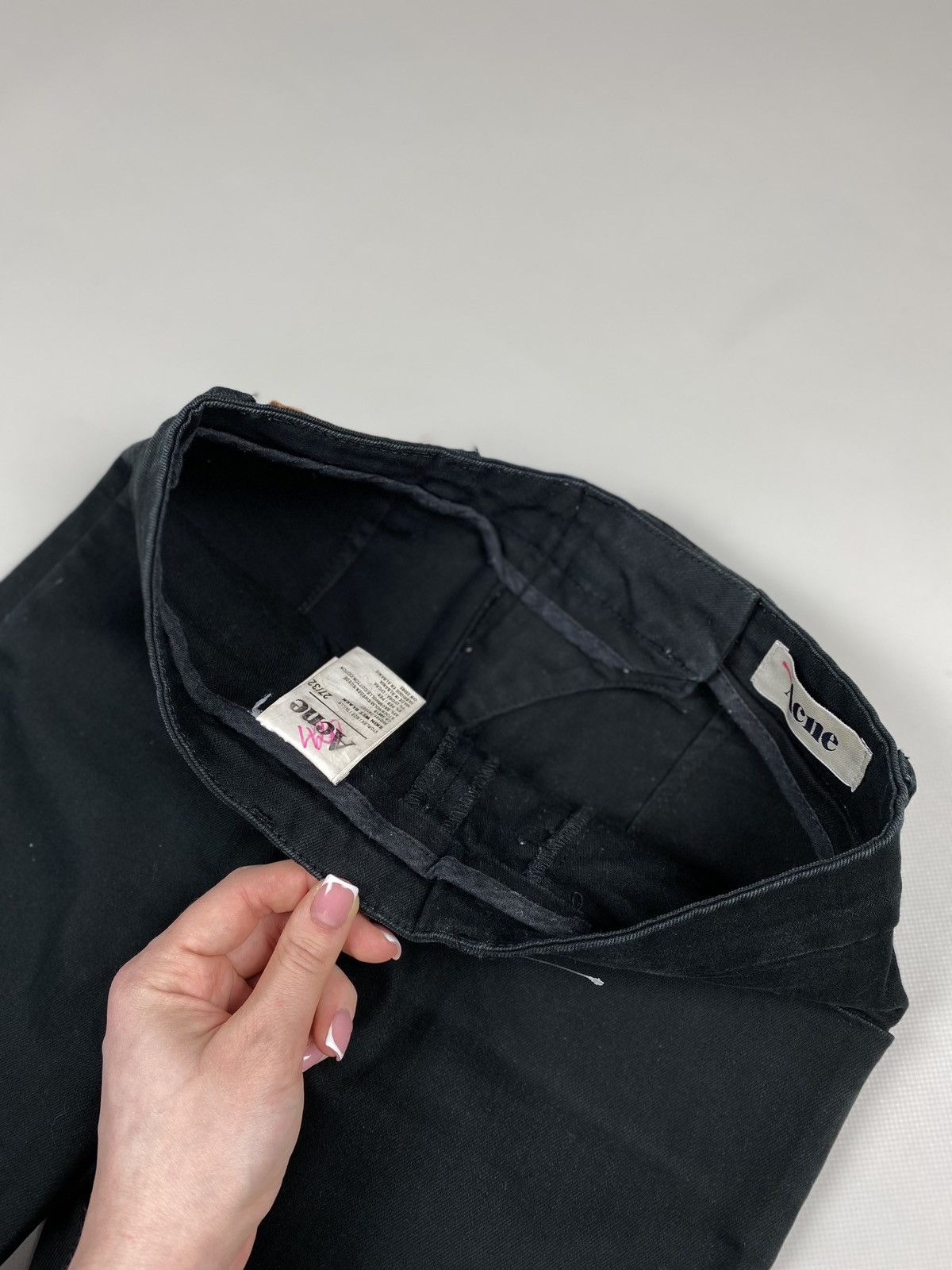 Acne Studios Acne Skin Wet Black ladies jeans size 27 / 32 Size 27" / US 4 / IT 40 - 12 Thumbnail