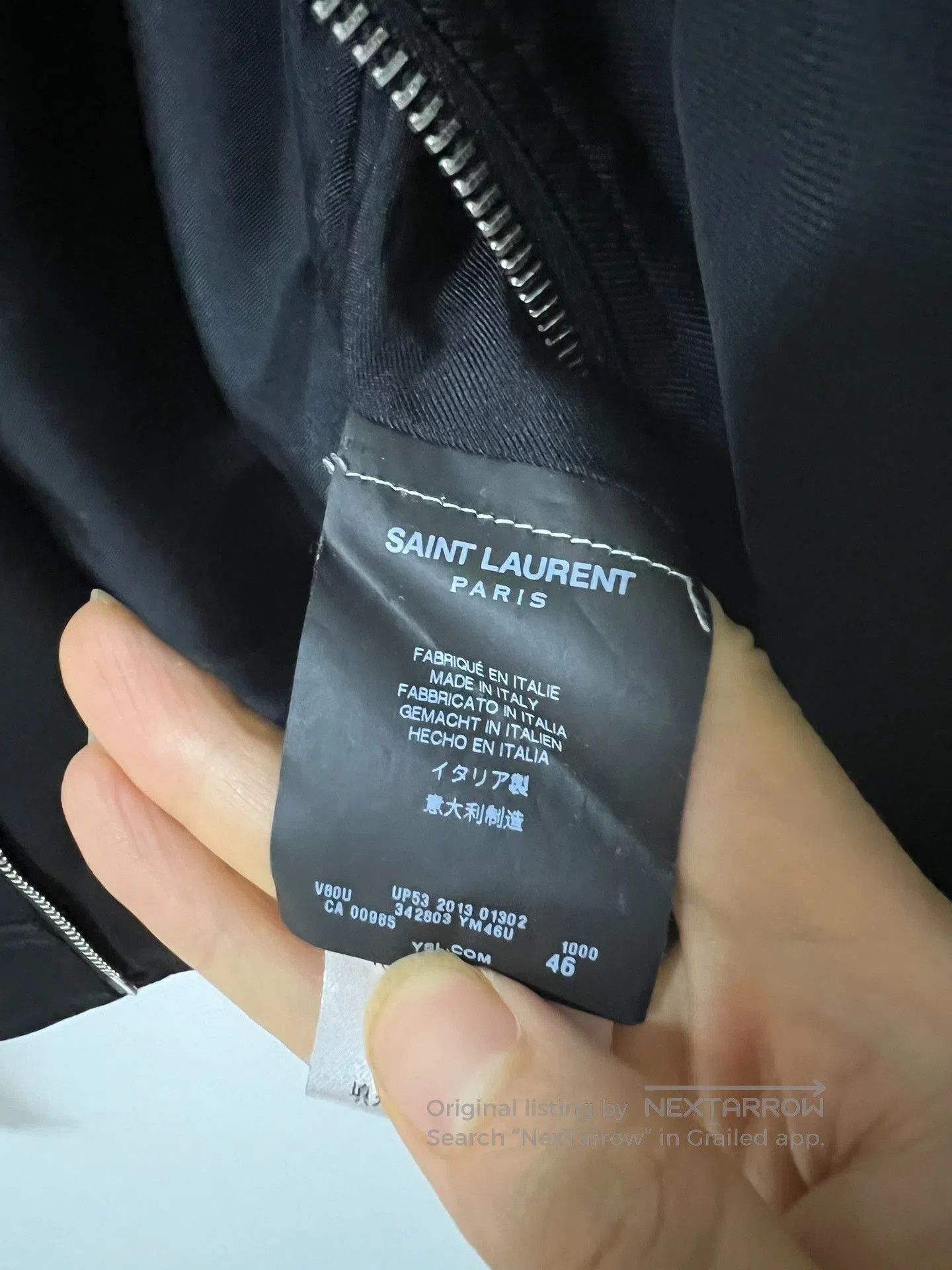 Saint Laurent Paris Saint Laurent Paris Black Bomber Jacket. Size US S / EU 44-46 / 1 - 7 Thumbnail