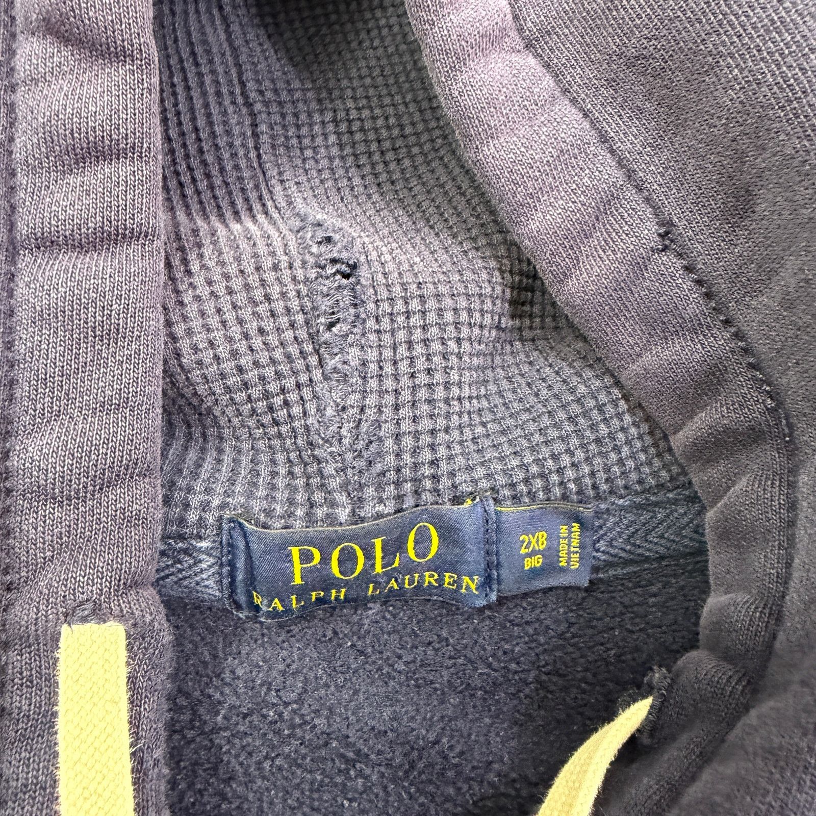 Polo Ralph Lauren Polo Ralph Lauren Full Zip Hoodie Men's 2XB Faded Distressed Size US XXL / EU 58 / 5 - 10 Thumbnail