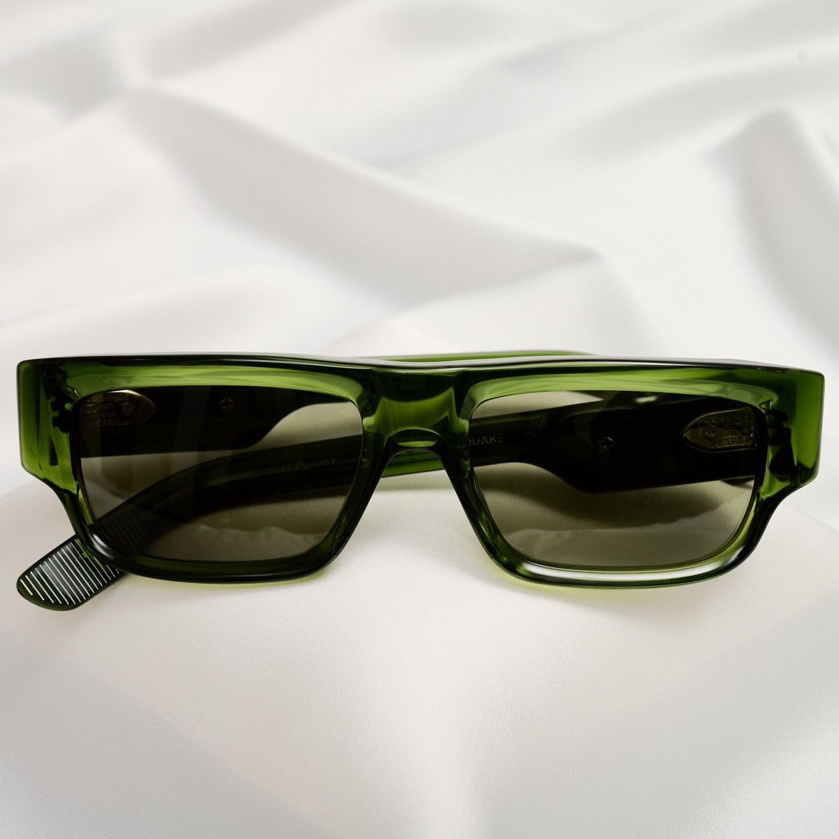 Chrome Hearts CHROME HEARTS GIRTH QUAKE DARK OLIVE SUNGLASSES Size ONE SIZE - 6 Thumbnail