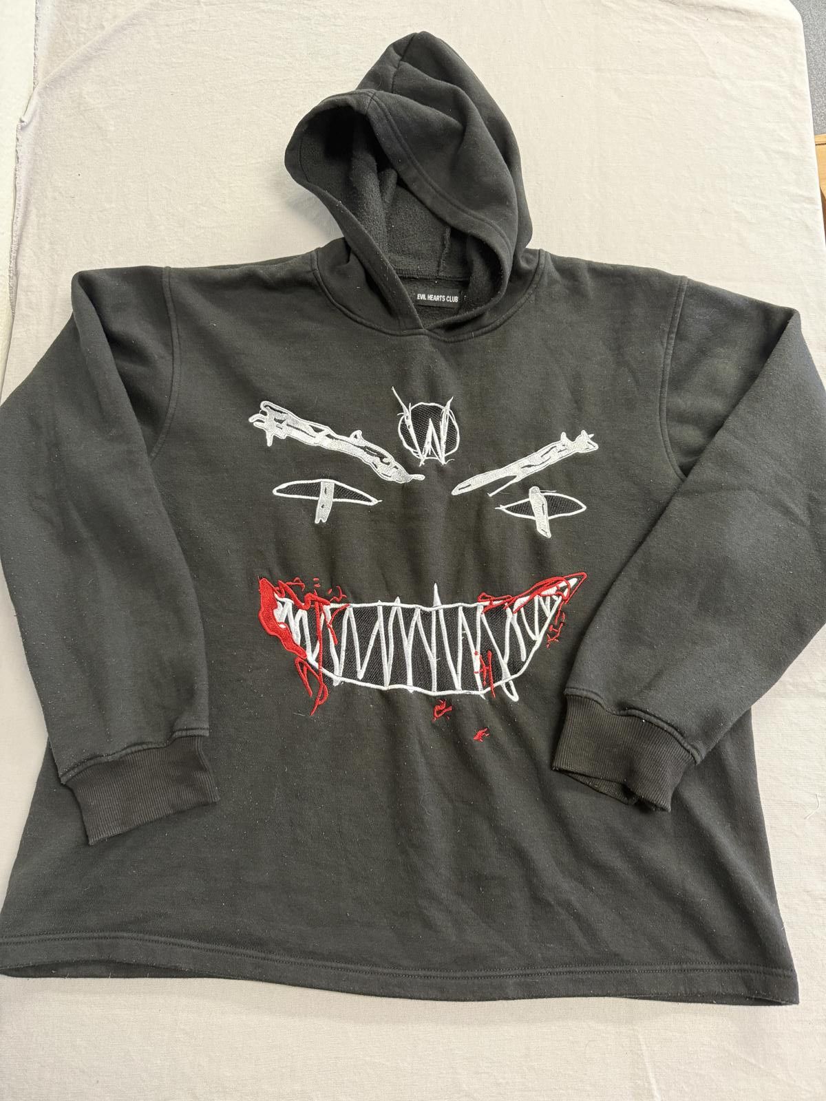 Designer Evil Hearts Club Hoodie Monster Face EHC Le Wuz Studios 3XL Size US XXL / EU 58 / 5 - 1 Thumbnail