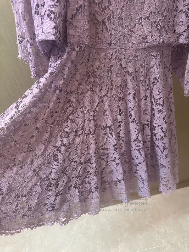 Valentino Valentino Purple lace dress Size S / US 4 / IT 40 - 2 Thumbnail