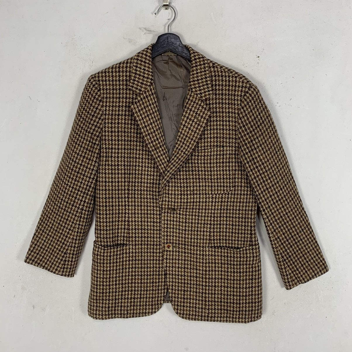 Harris Tweed Vintage Harris Tweed houndstooth dogtooth check wool Blazer Size US S / EU 44-46 / 1 - 1 Thumbnail