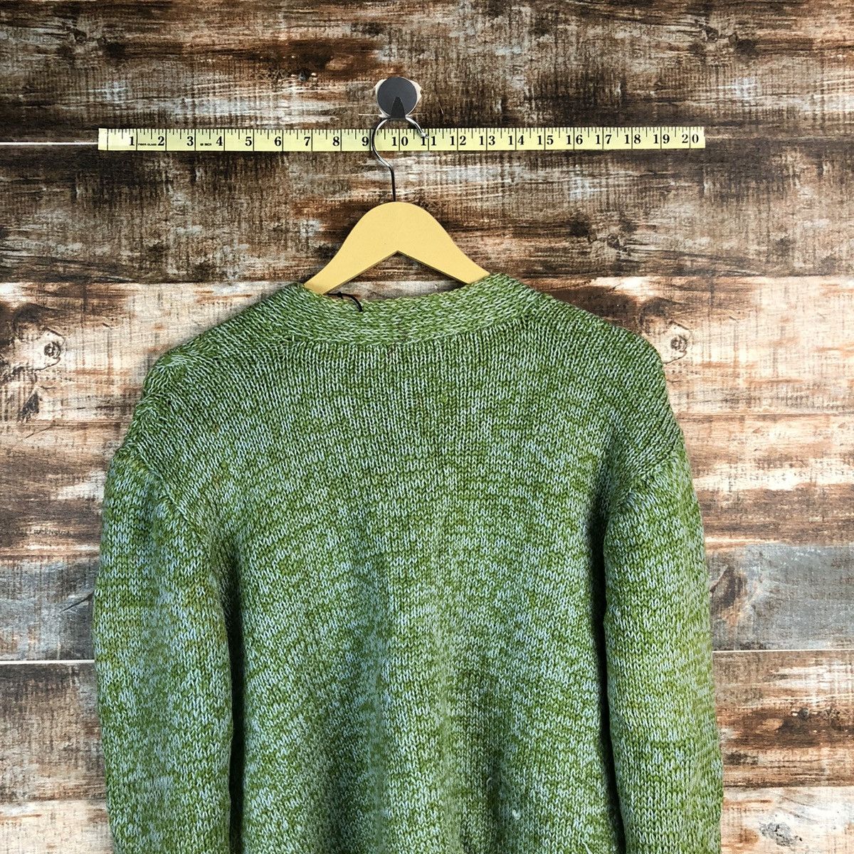 Japanese Brand Japan vintage Green Hand Knitwear cardigan #A2321 Size US S / EU 44-46 / 1 - 12 Thumbnail