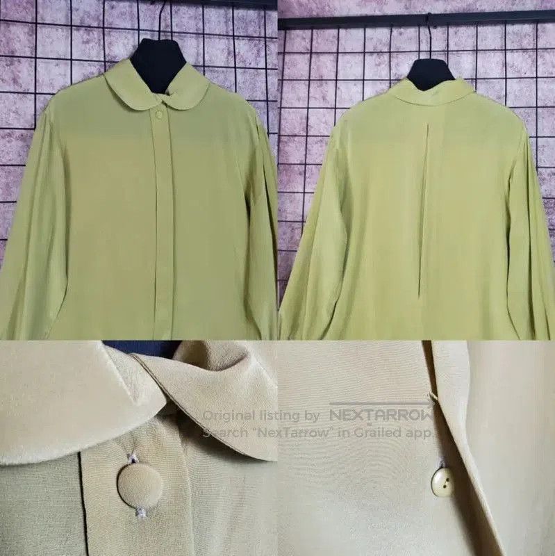 Dior Dior Green Silk Long Sleeve Blouse . Size S / US 4 / IT 40 - 2 Thumbnail