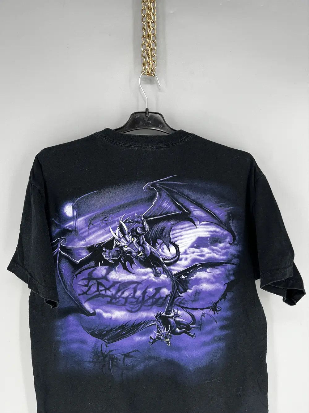 Liquid Blue Liquid Blue Vintage Dragon Shirt Men Gothic Graphic Tee 2002 Size US L / EU 52-54 / 3 - 11 Thumbnail