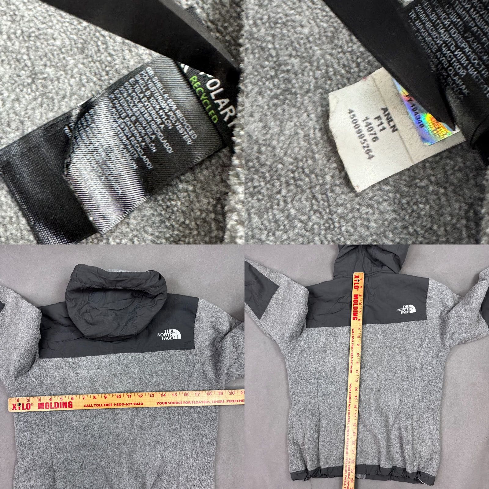 The North Face The North Face Jacket Women Small Gray Denali Hooded Snowboard Work Chore Fleece Size S / US 4 / IT 40 - 8 Thumbnail