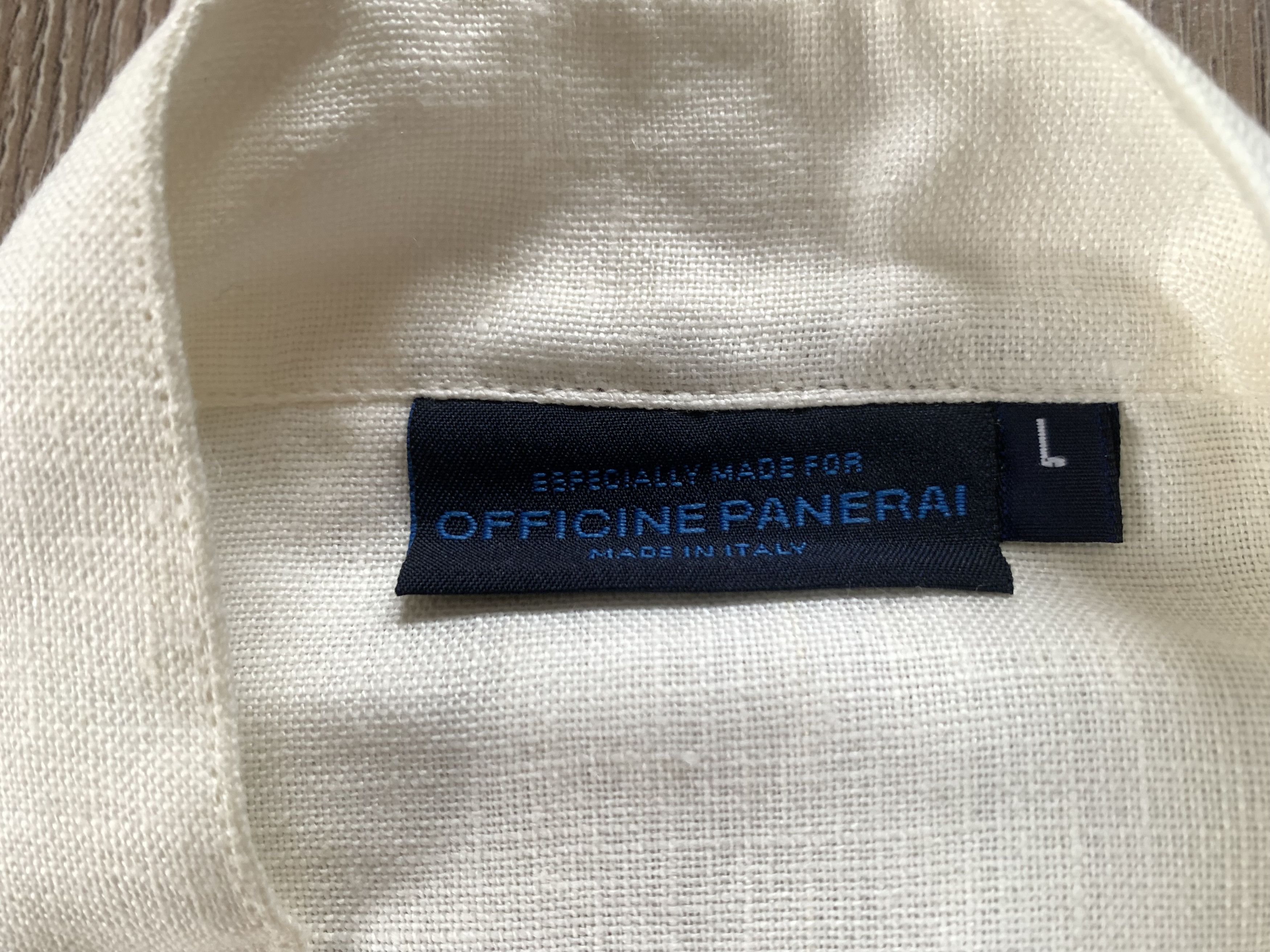 Other Officine Panerai Italy Long Sleeve Linen Shirt Size US L / EU 52-54 / 3 - 8 Thumbnail