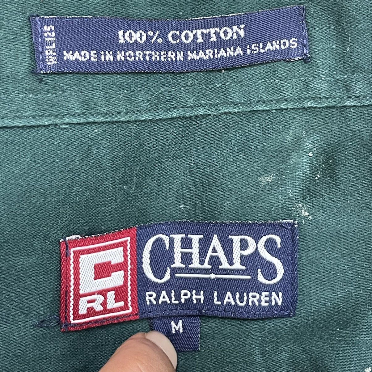 Chaps Ralph Lauren 🔥LAST PRICE🔥 Vintage Chaps Ralph Lauren Dark Green Shirt Size US M / EU 48-50 / 2 - 12 Thumbnail