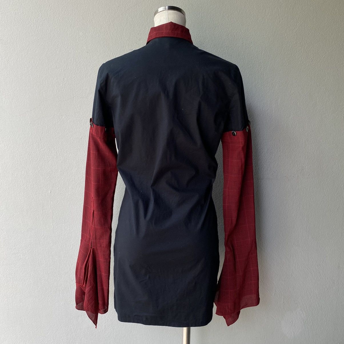 Jean Paul Gaultier JUNIOR GAULTIER Black & Red Contrast Sleeve Shirt Size S / US 4 / IT 40 - 3 Thumbnail