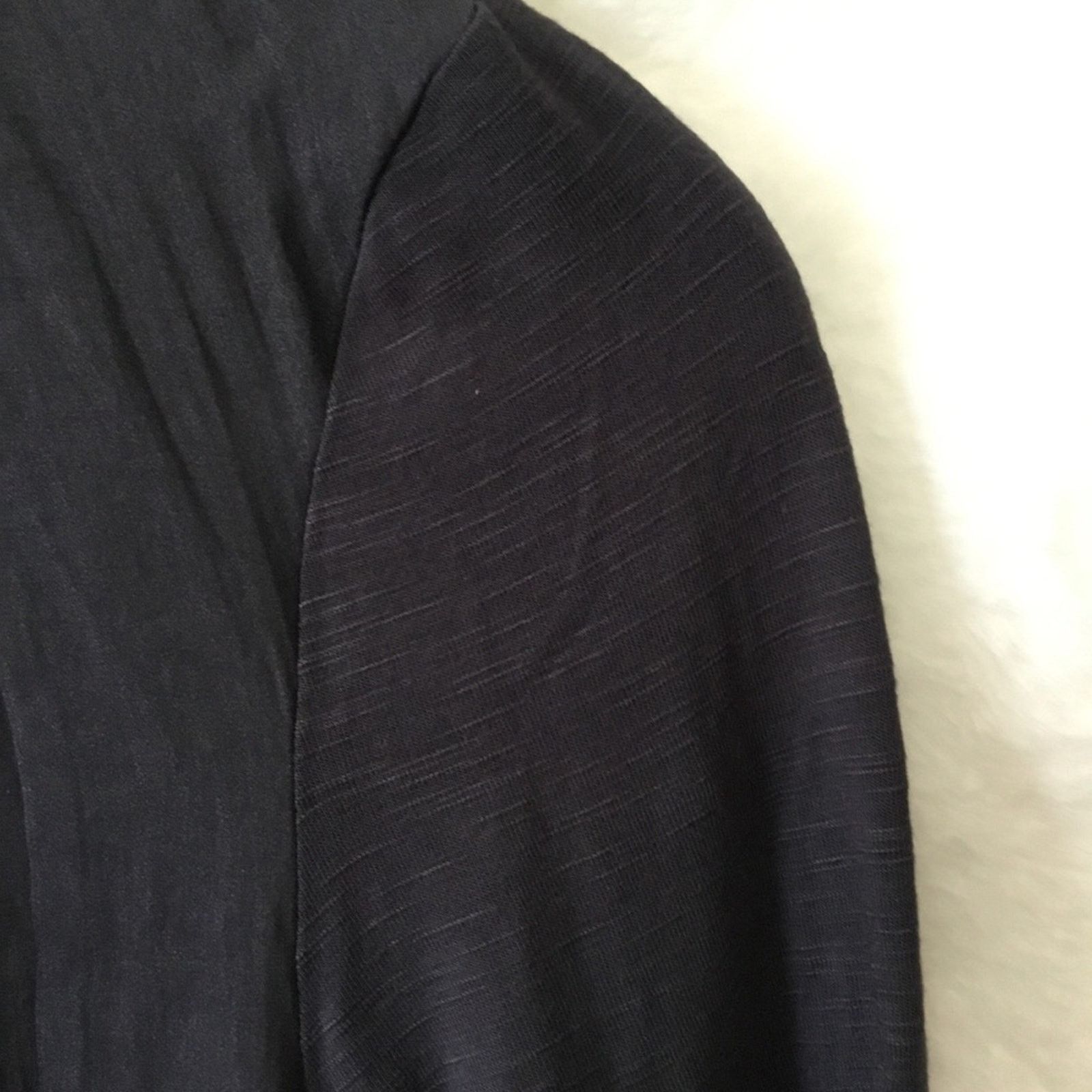 Other Dolan Charcoal Gray Lucille Pleated Tie Neck Peasant Blouse Size S / US 4 / IT 40 - 4 Thumbnail