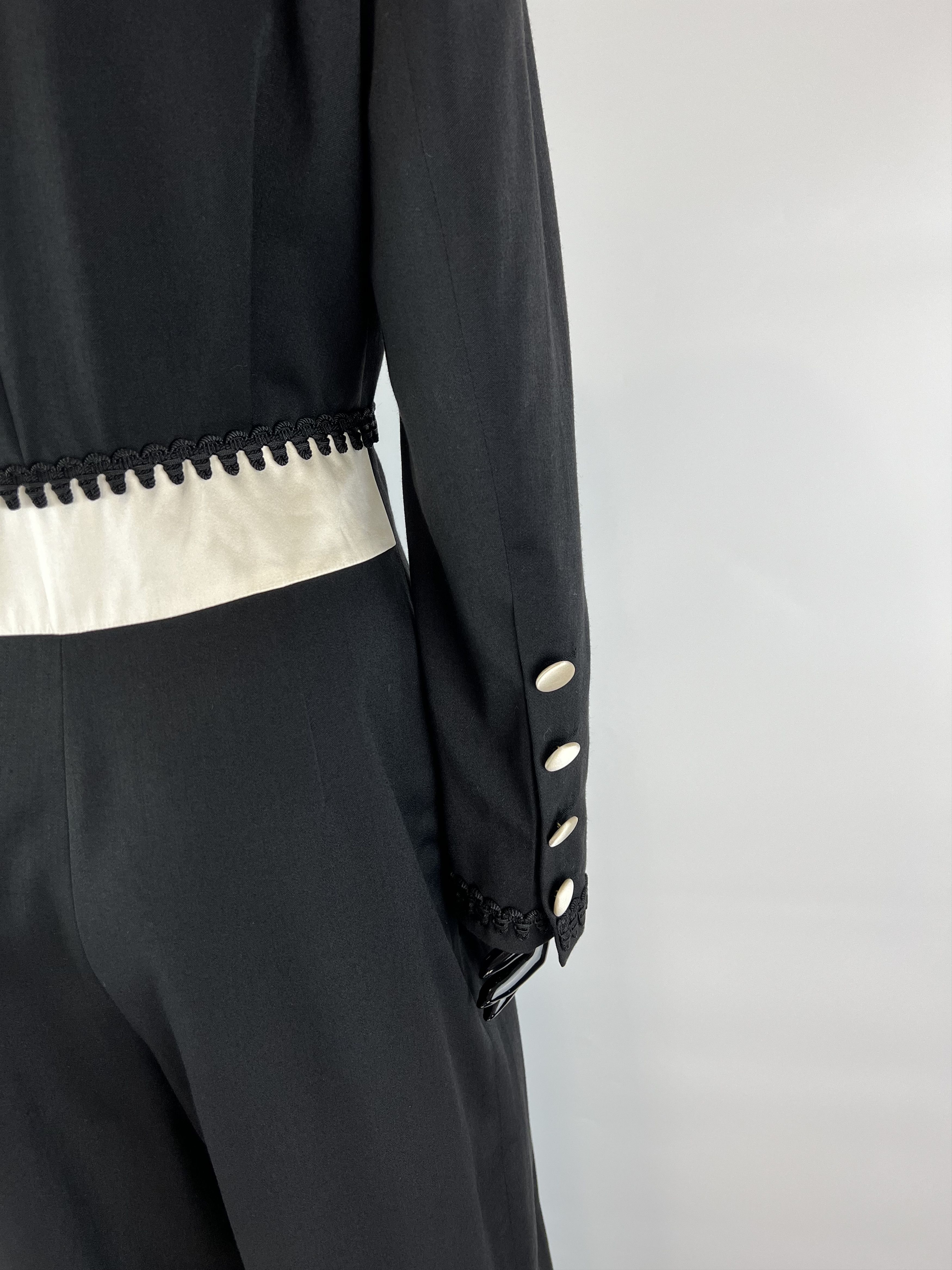 Escada Escada by Margaretha Ley Rare Vtg Wool Silk Jumpsuit Size 38 Size 30" / US 8 / IT 44 - 7 Thumbnail