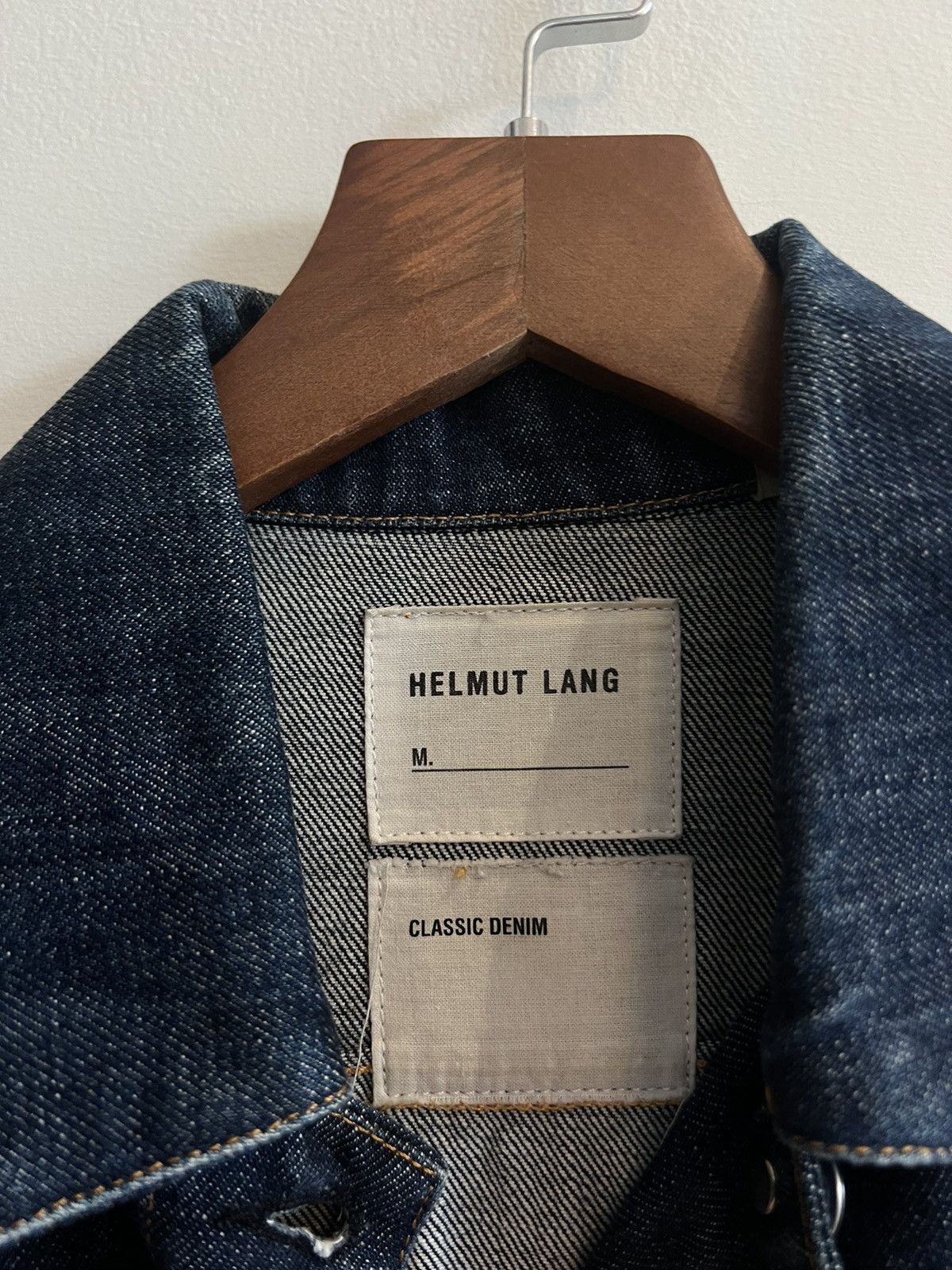 Helmut Lang × Vintage 90’s HELMUT LANG ARCHIVAL DENIM JACKET Y2K RARE Size S / US 4 / IT 40 - 4 Thumbnail