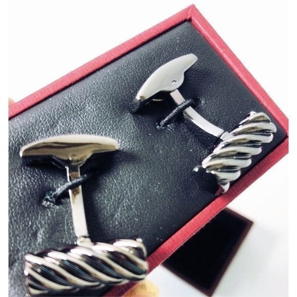 Hickey Freeman Hickey Freeman Mens Black Metal Twisted Barrel Bullet Black Size ONE SIZE - 6 Thumbnail