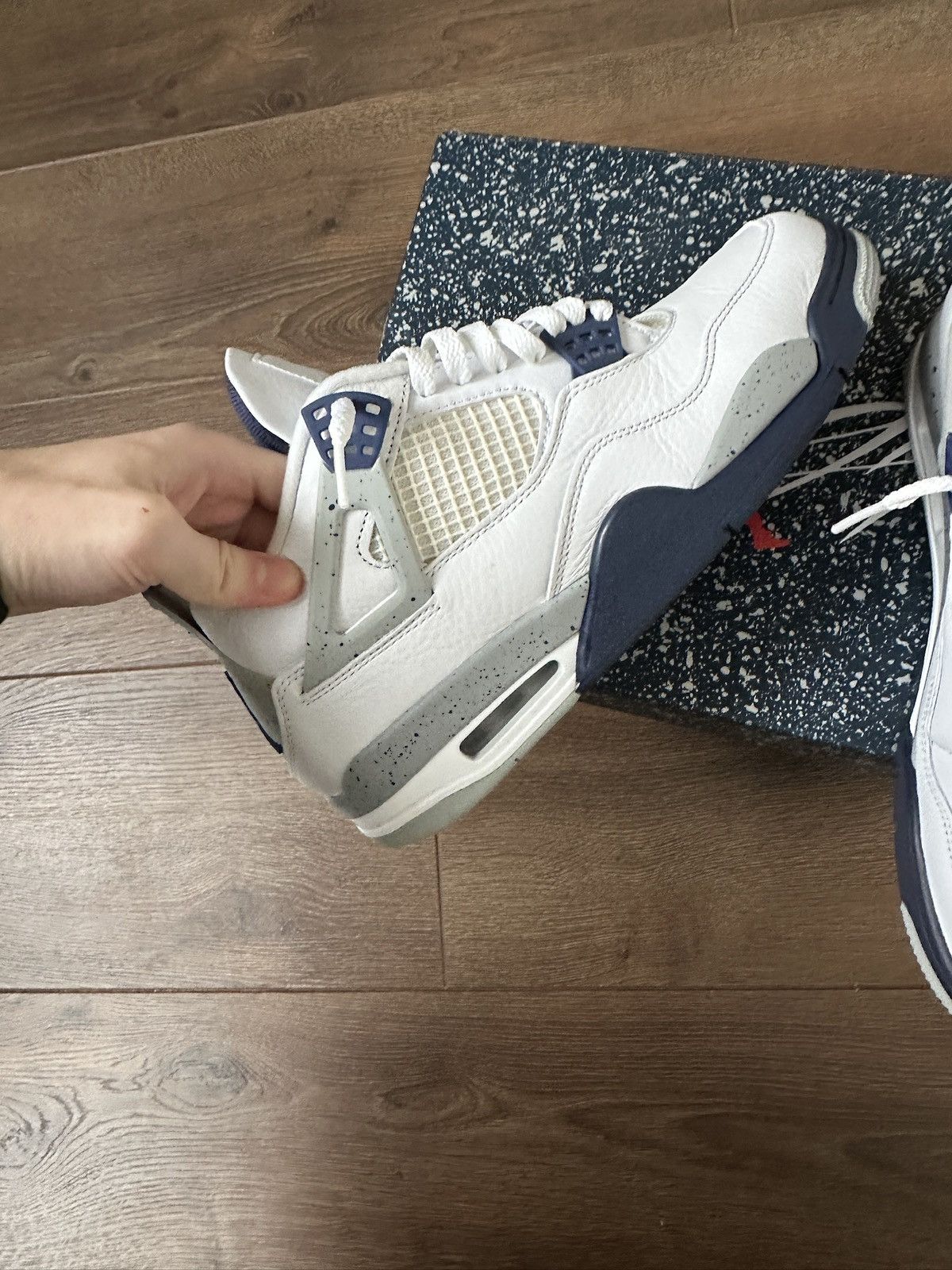 Jordan Brand Jordan 4 Midnight Navy Size US 9.5 / EU 42-43 - 5 Thumbnail