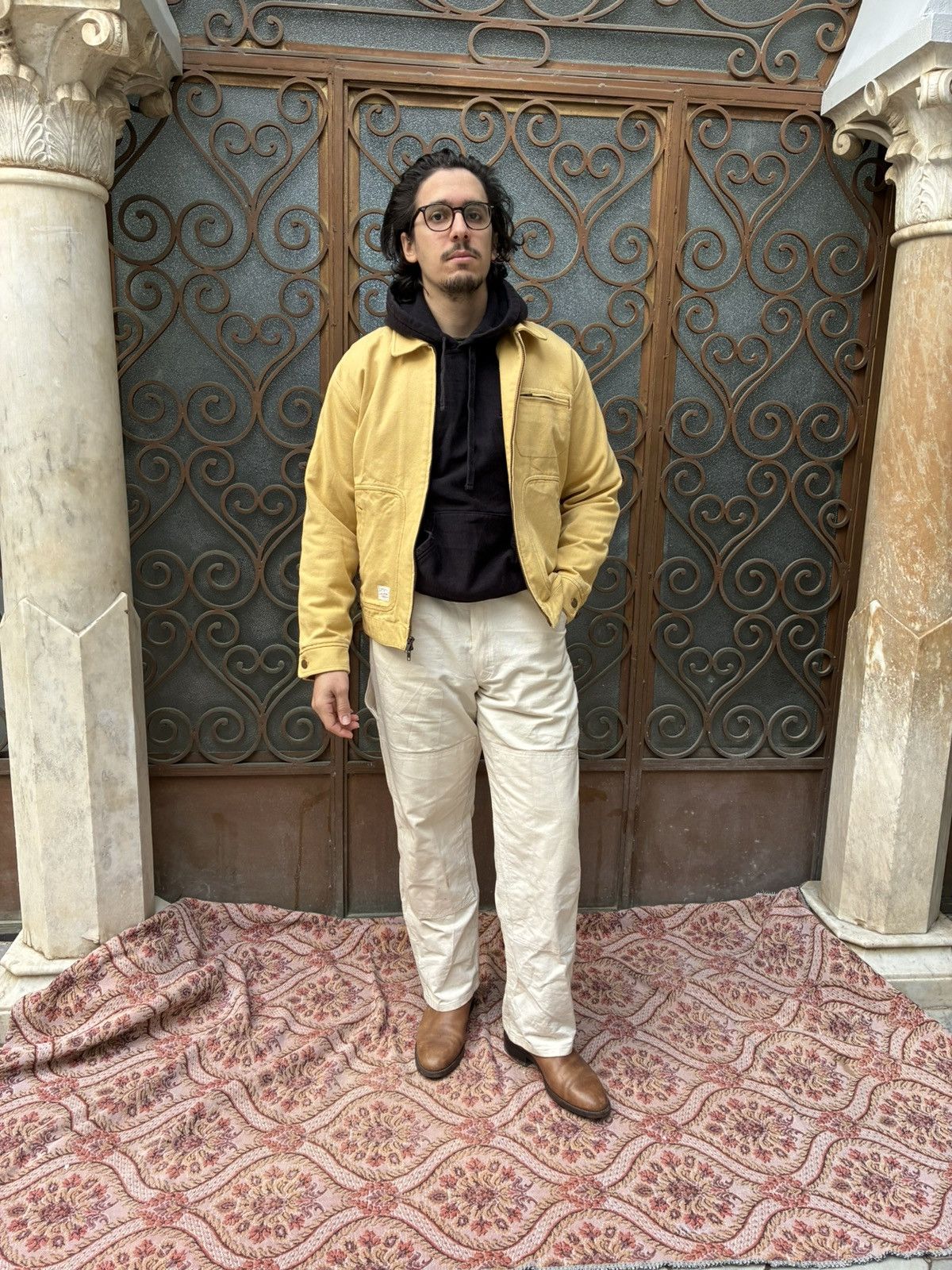Aime Leon Dore AIMÉ LEON DORE TRAPUNTO CHORE JACKET IN RATTAN PALE YELLOW Size US M / EU 48-50 / 2 - 7 Thumbnail
