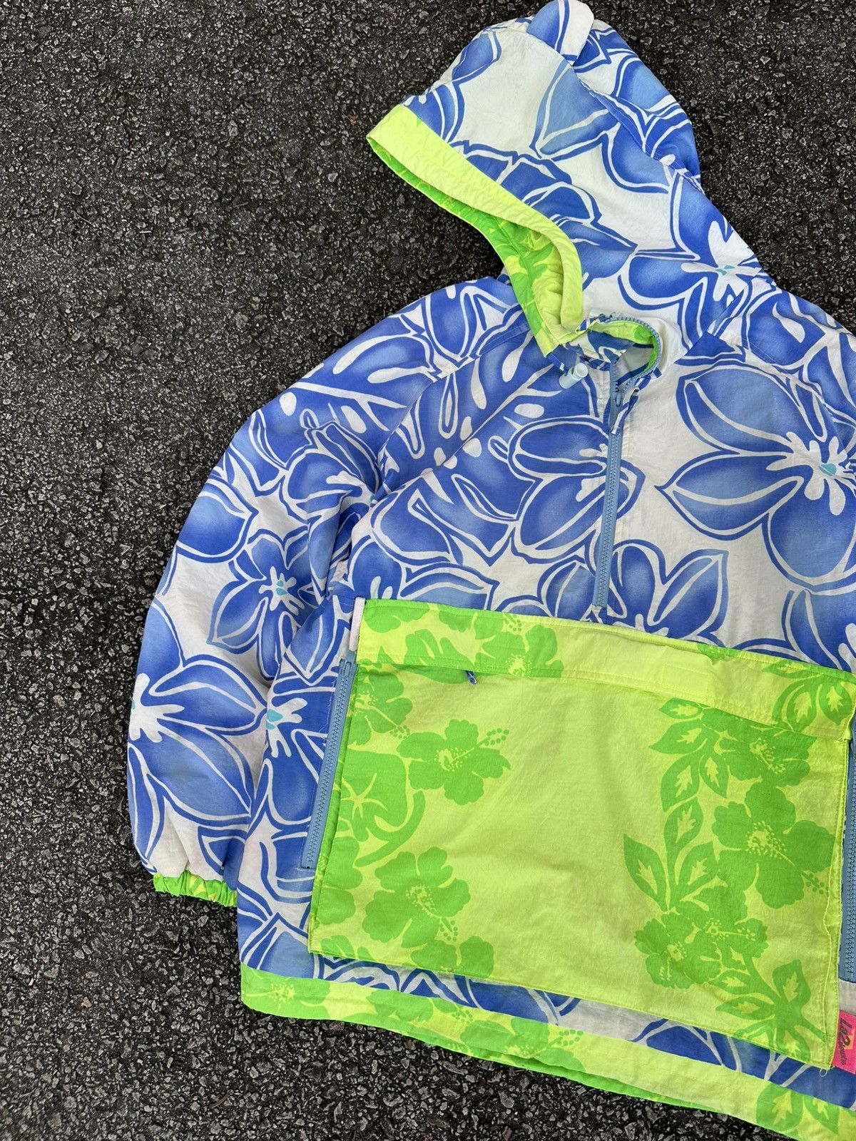 Vintage 👹Vintage La2 Deux Aloha Hibiscus Pullover Jacket Size US L / EU 52-54 / 3 - 8 Thumbnail