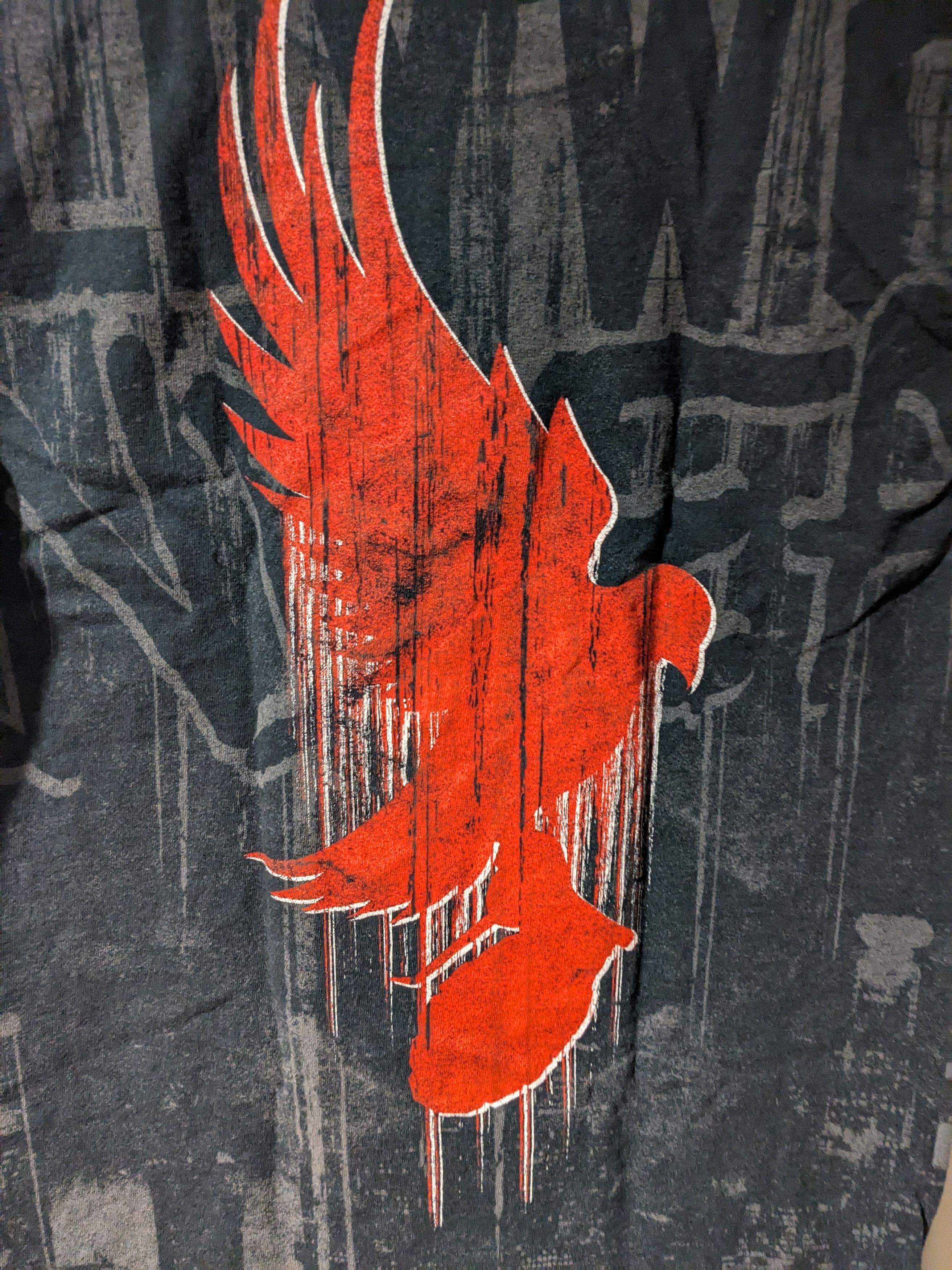 Band Tees × Vintage Vintage Y2K Hollywood Undead Swan Song AOP T-shirt Size US S / EU 44-46 / 1 - 5 Thumbnail
